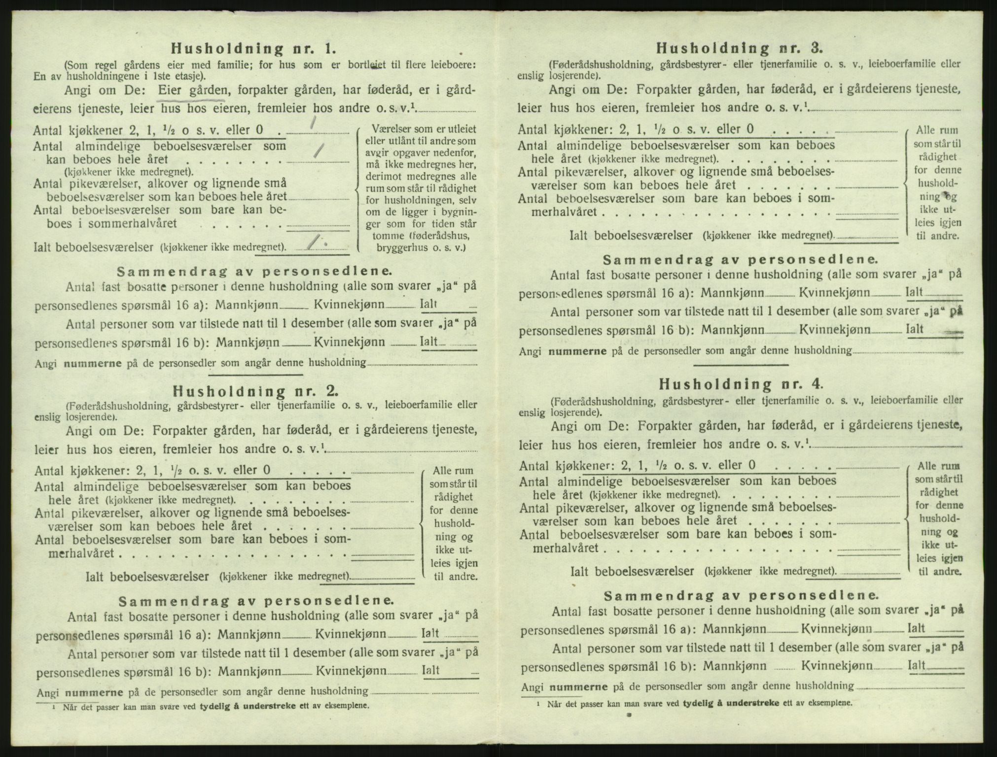 SAKO, 1920 census for Lardal, 1920, p. 942