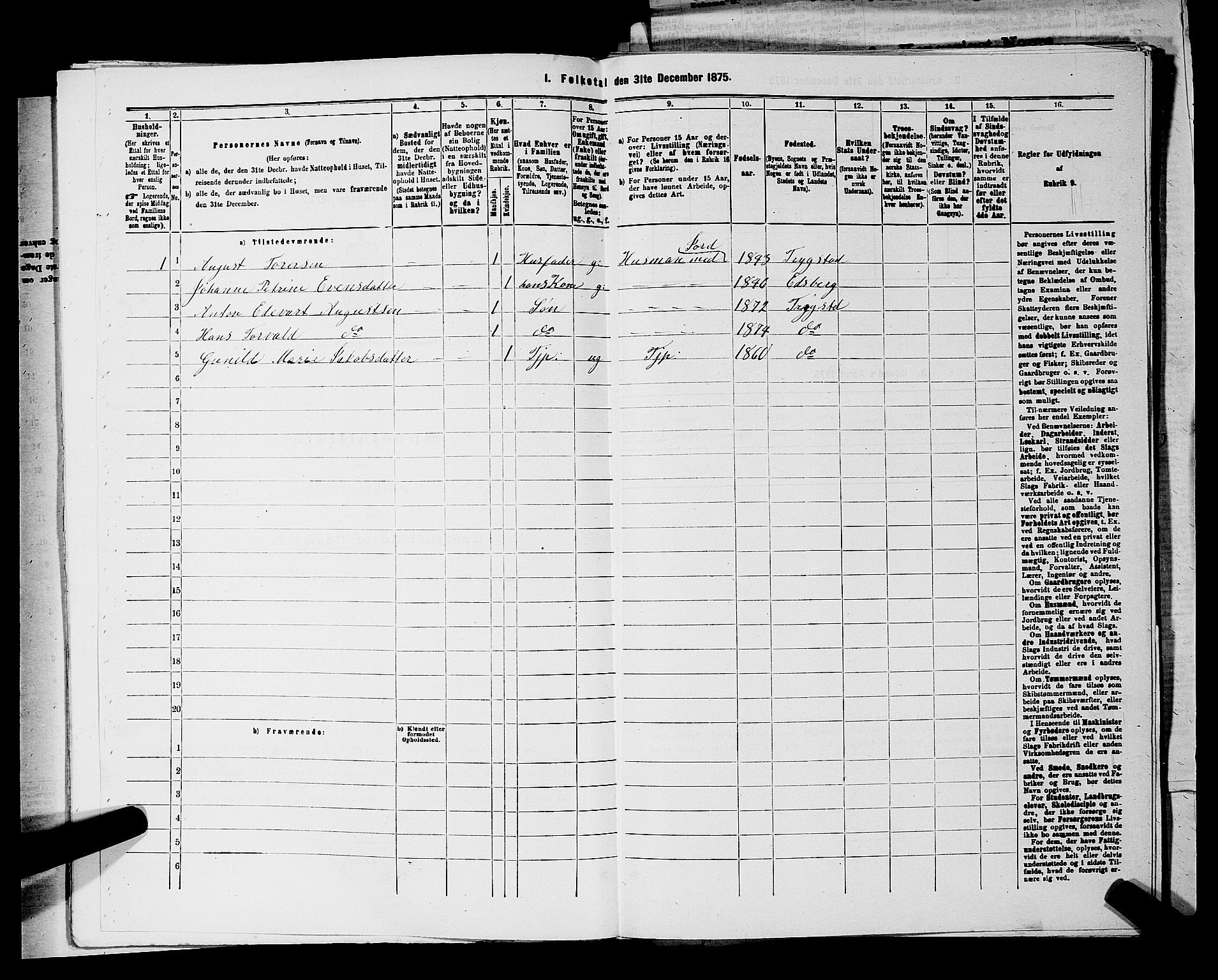 RA, 1875 census for 0122P Trøgstad, 1875, p. 173