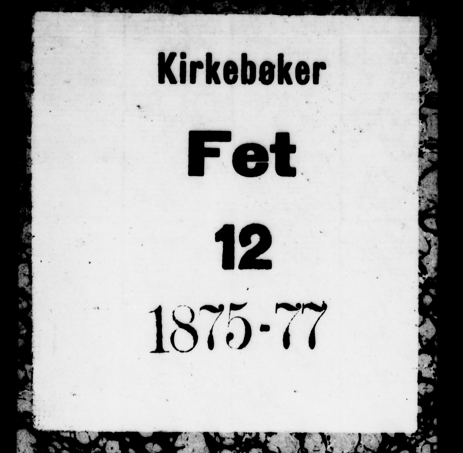 Fet prestekontor Kirkebøker, SAO/A-10370a/G/Ga/L0005: Parish register (copy) no. I 5, 1875-1877