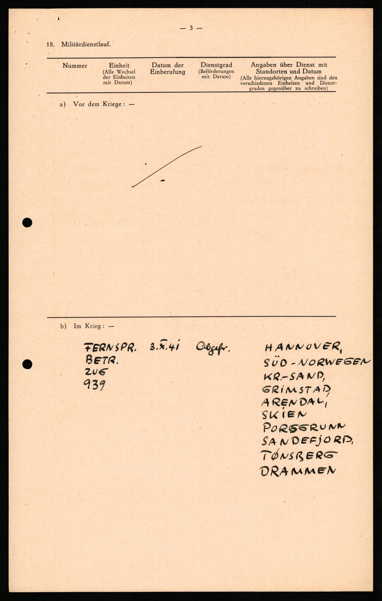 Forsvaret, Forsvarets overkommando II, AV/RA-RAFA-3915/D/Db/L0024: CI Questionaires. Tyske okkupasjonsstyrker i Norge. Tyskere., 1945-1946, p. 456