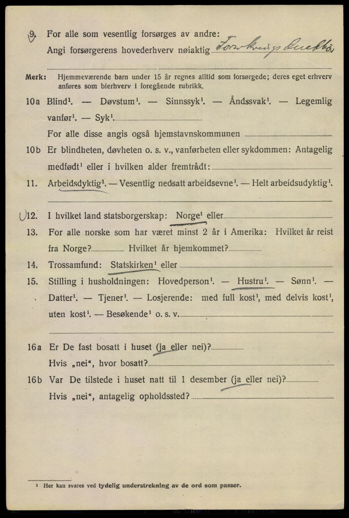 SAO, 1920 census for Kristiania, 1920, p. 267648