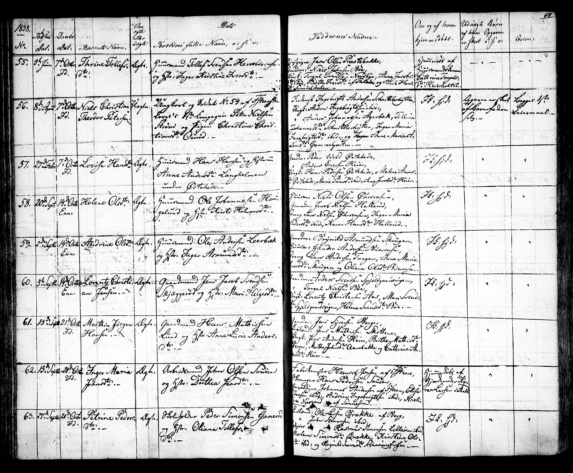 Idd prestekontor Kirkebøker, AV/SAO-A-10911/F/Fc/L0003: Parish register (official) no. III 3, 1832-1847, p. 69