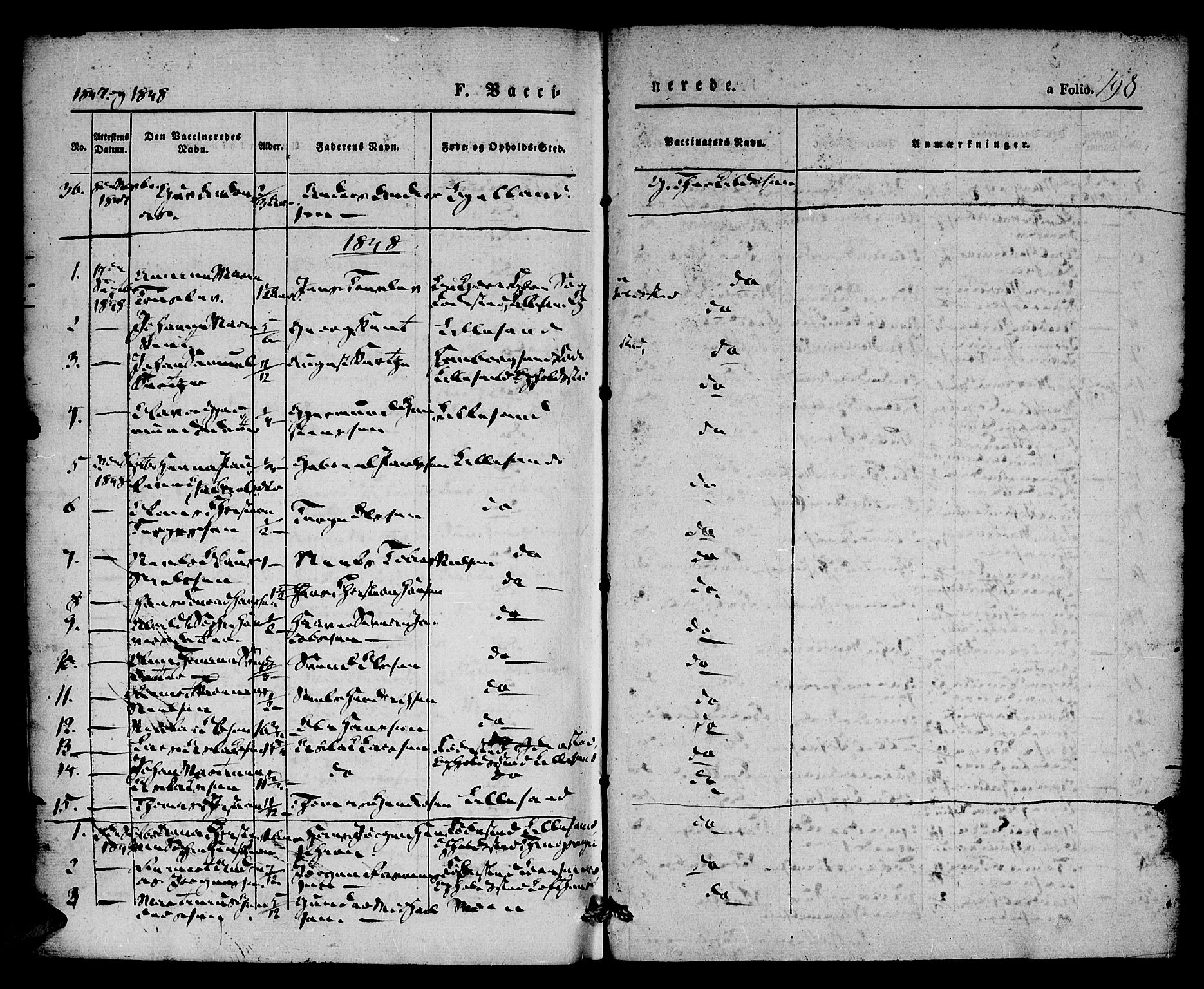 Vestre Moland sokneprestkontor, AV/SAK-1111-0046/F/Fa/Fab/L0005: Parish register (official) no. A 5, 1841-1849, p. 198