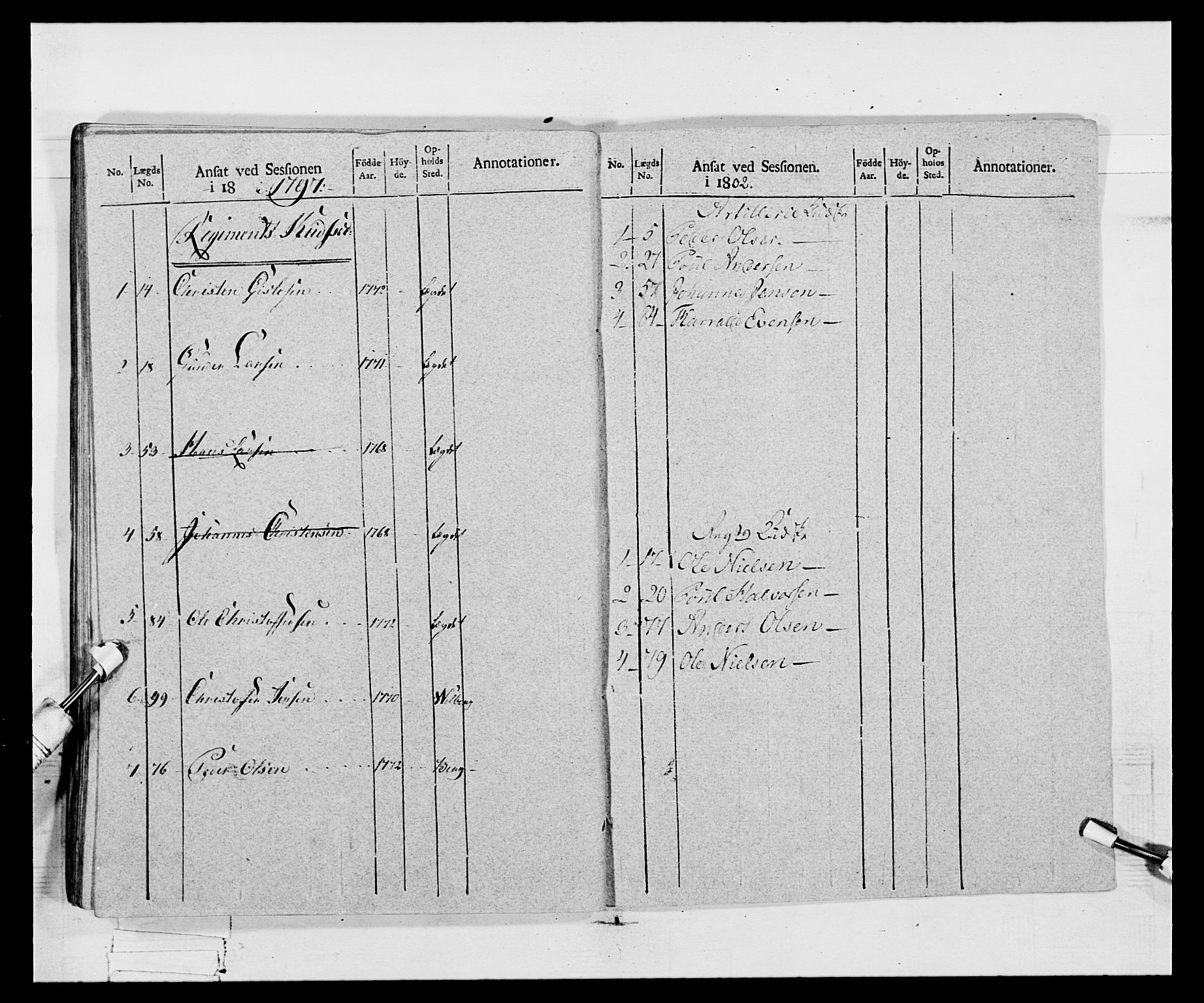 Generalitets- og kommissariatskollegiet, Det kongelige norske kommissariatskollegium, AV/RA-EA-5420/E/Eh/L0068: Opplandske nasjonale infanteriregiment, 1802-1805, p. 251