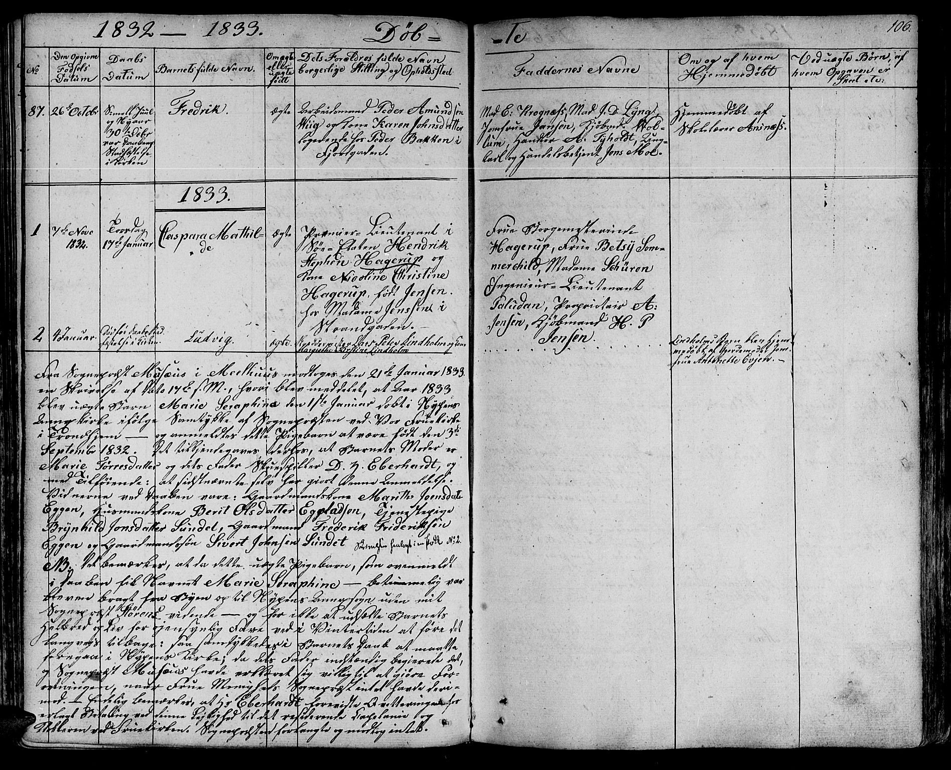 Ministerialprotokoller, klokkerbøker og fødselsregistre - Sør-Trøndelag, SAT/A-1456/602/L0108: Parish register (official) no. 602A06, 1821-1839, p. 106