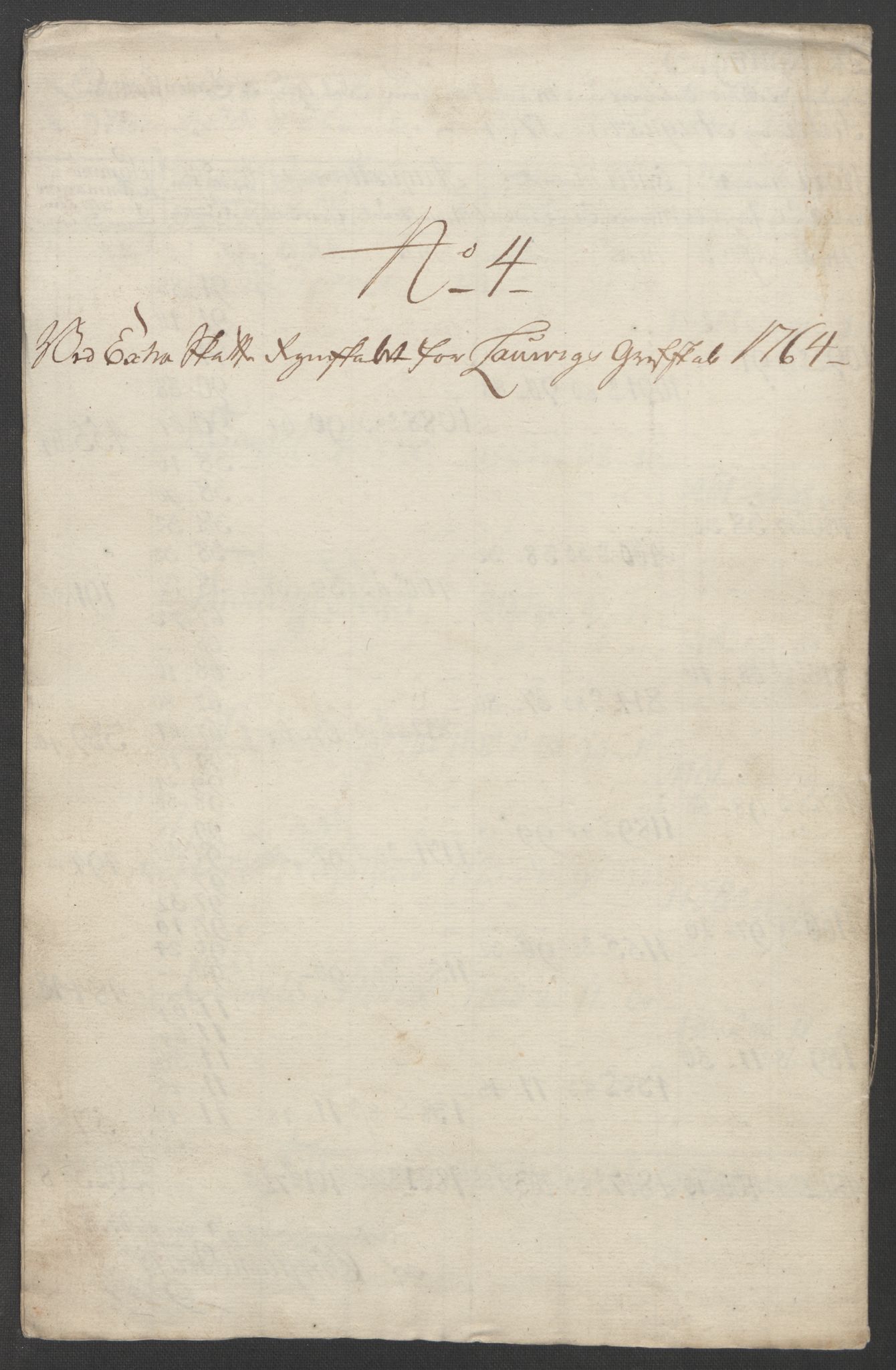 Rentekammeret inntil 1814, Reviderte regnskaper, Fogderegnskap, AV/RA-EA-4092/R33/L2033: Ekstraskatten Larvik grevskap, 1762-1764, p. 547