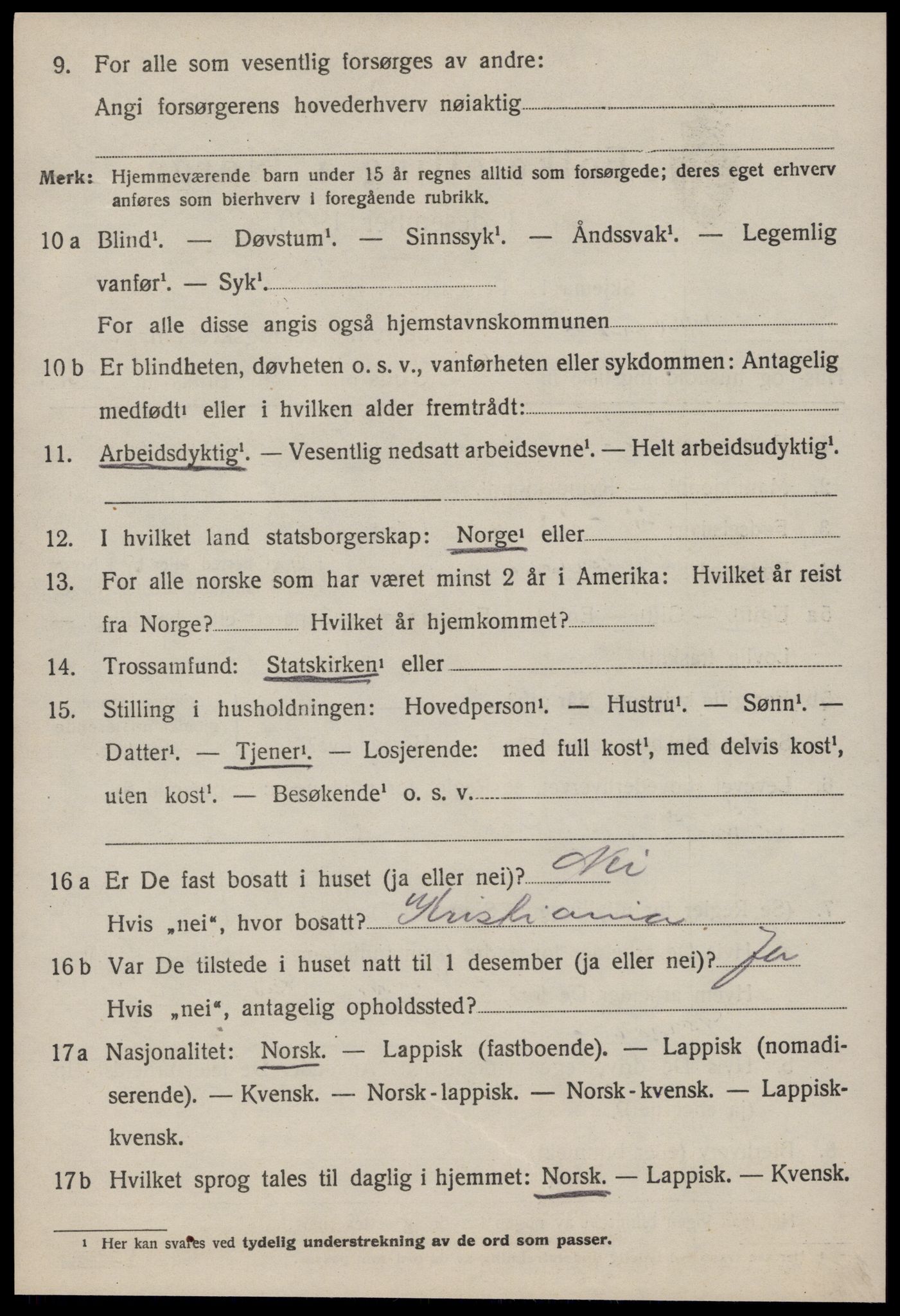 SAT, 1920 census for Meldal, 1920, p. 7410