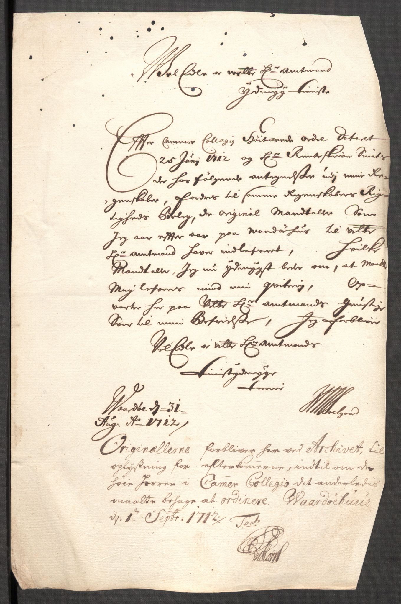 Rentekammeret inntil 1814, Reviderte regnskaper, Fogderegnskap, AV/RA-EA-4092/R69/L4854: Fogderegnskap Finnmark/Vardøhus, 1707-1708, p. 277