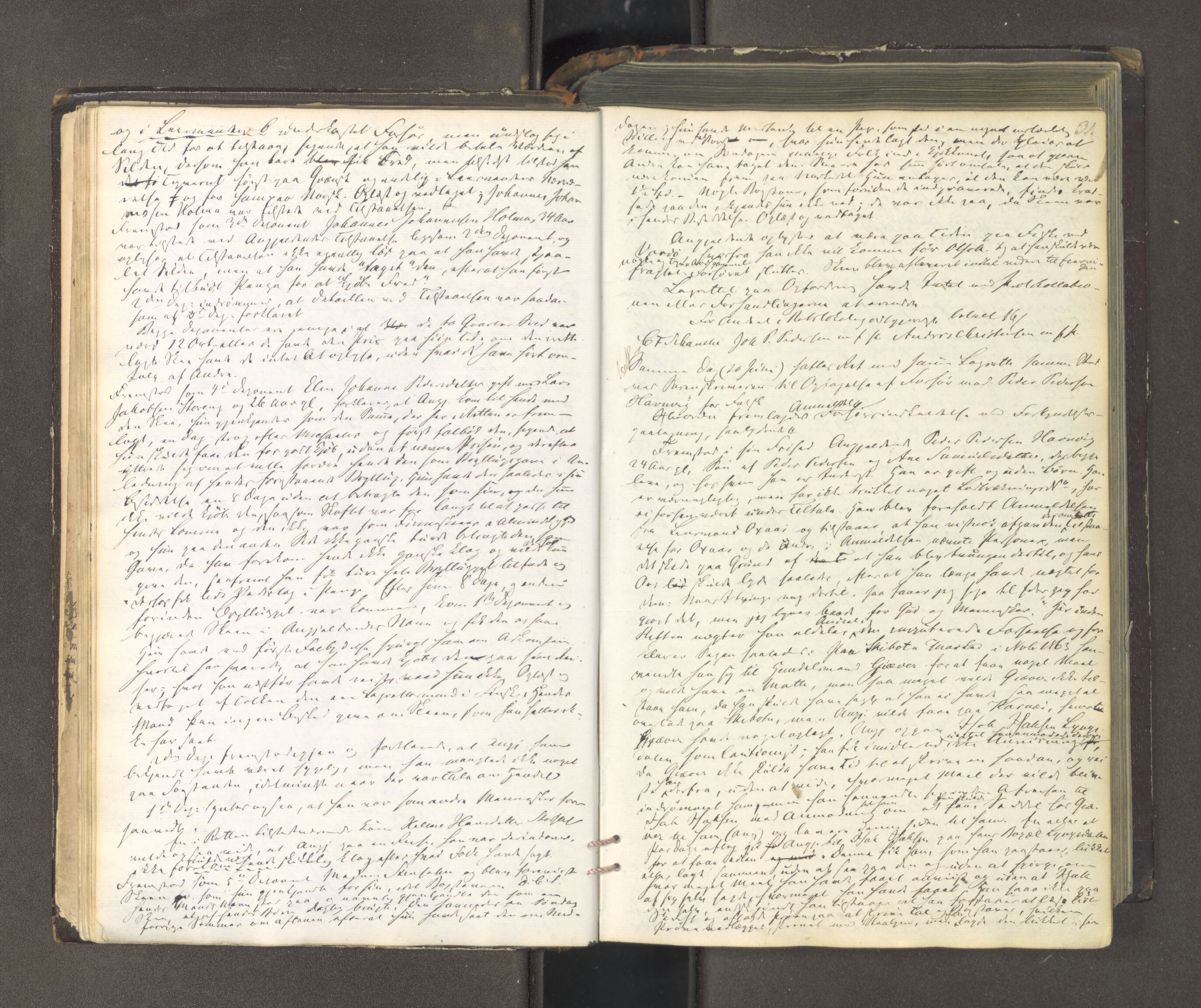 Tromsø sorenskriveri 1855-, AV/SATØ-S-0050/F/Fe/L0127: Ekstrarettsprotokoll med register, 1864-1870, p. 30b-31a