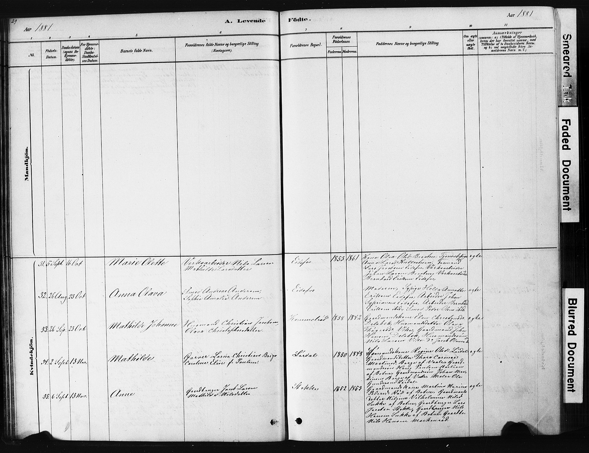 Hof kirkebøker, AV/SAKO-A-64/G/Ga/L0004: Parish register (copy) no. I 4, 1878-1930, p. 29