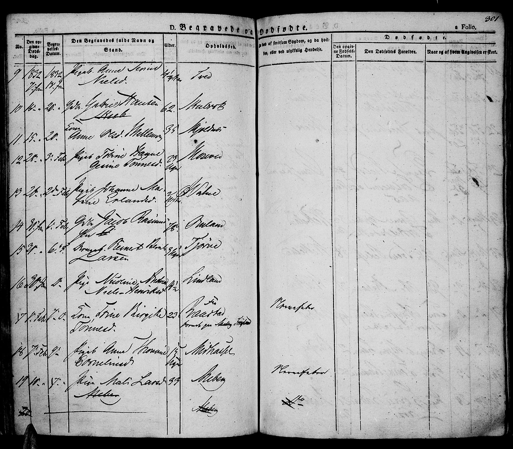 Lista sokneprestkontor, AV/SAK-1111-0027/F/Fa/L0008: Parish register (official) no. A 8, 1823-1835, p. 301