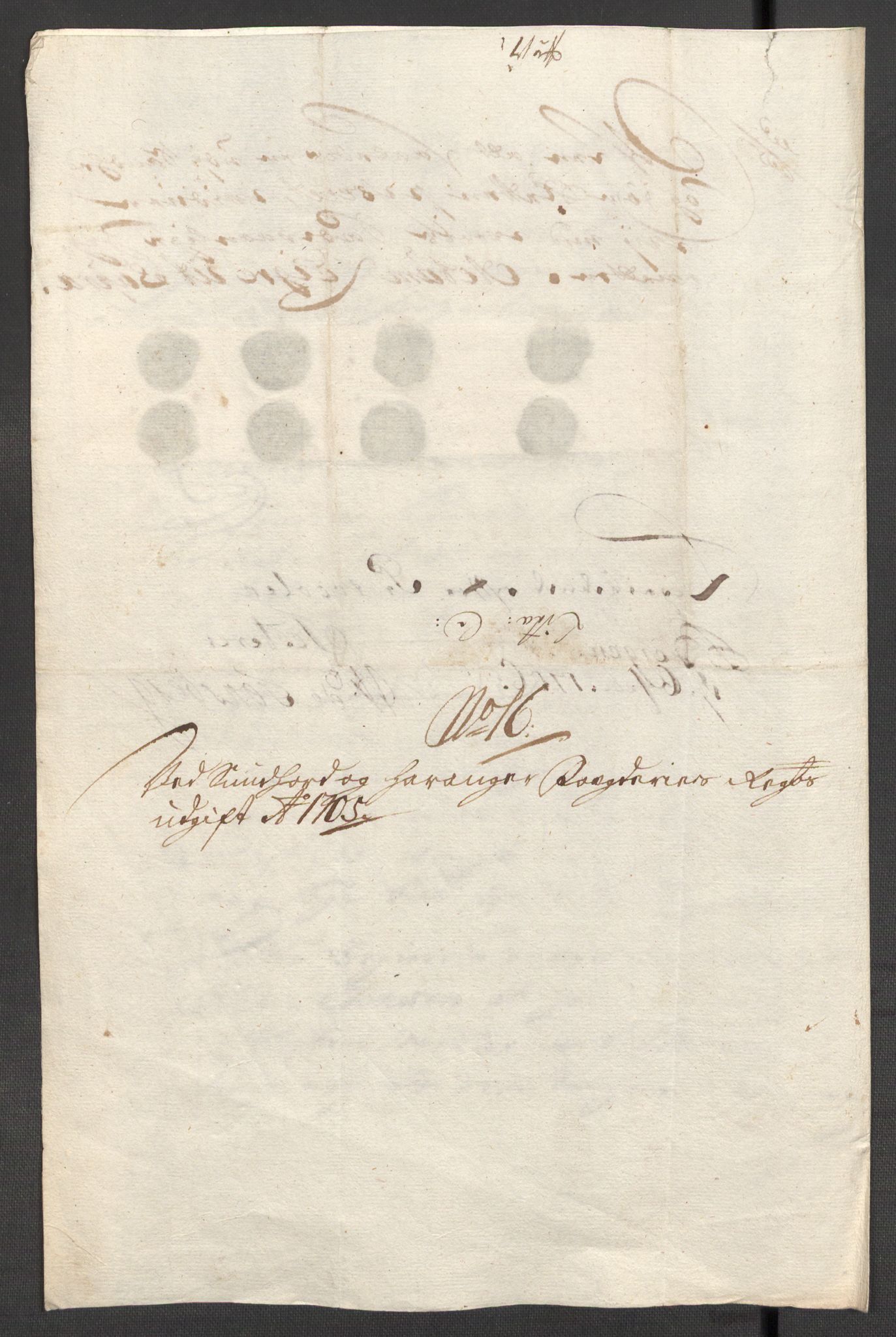 Rentekammeret inntil 1814, Reviderte regnskaper, Fogderegnskap, AV/RA-EA-4092/R48/L2983: Fogderegnskap Sunnhordland og Hardanger, 1705, p. 231