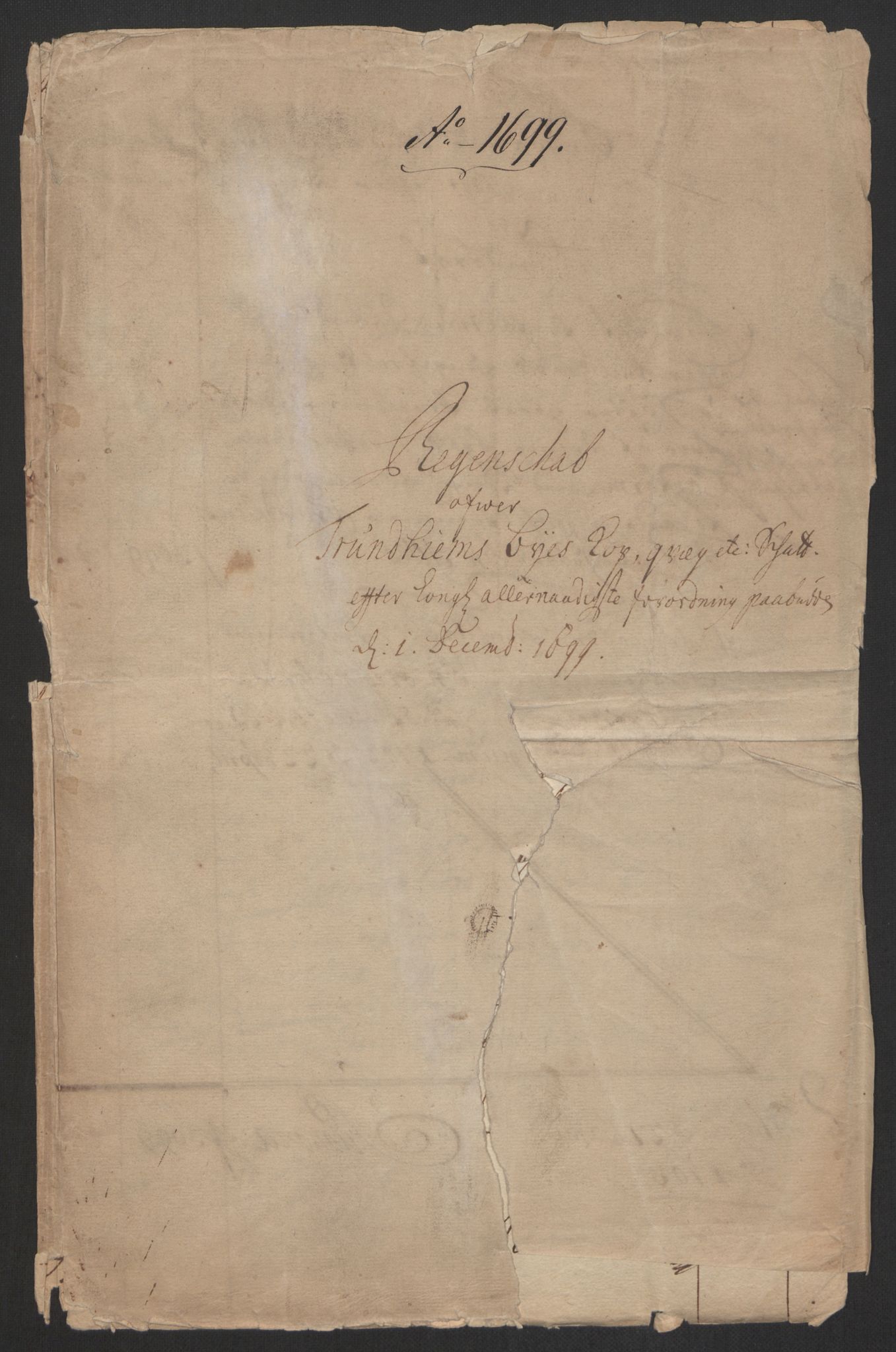 Rentekammeret inntil 1814, Reviderte regnskaper, Byregnskaper, AV/RA-EA-4066/R/Rs/L0507: [S3] Kontribusjonsregnskap, 1699-1711, p. 3