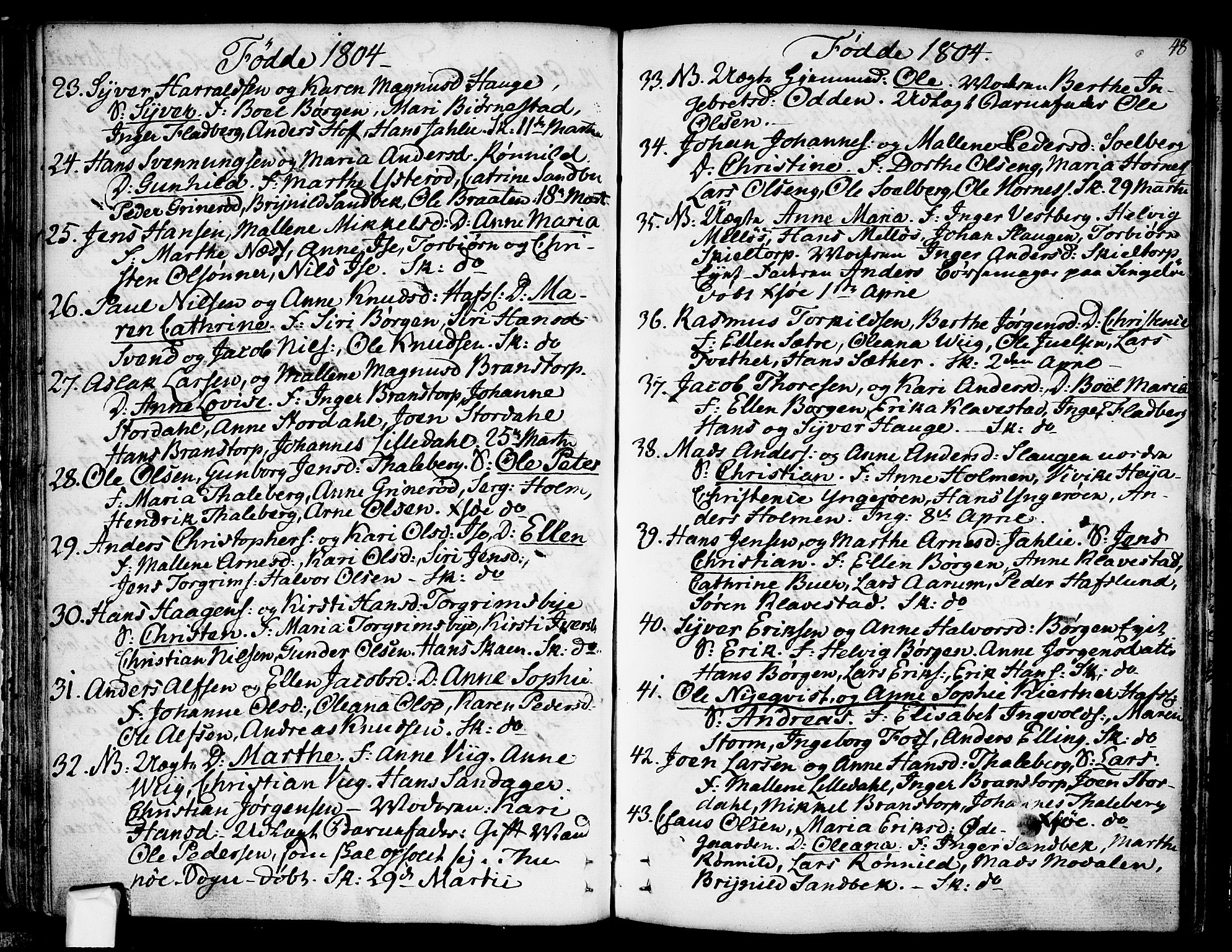 Skjeberg prestekontor Kirkebøker, SAO/A-10923/F/Fa/L0003: Parish register (official) no. I 3, 1792-1814, p. 48