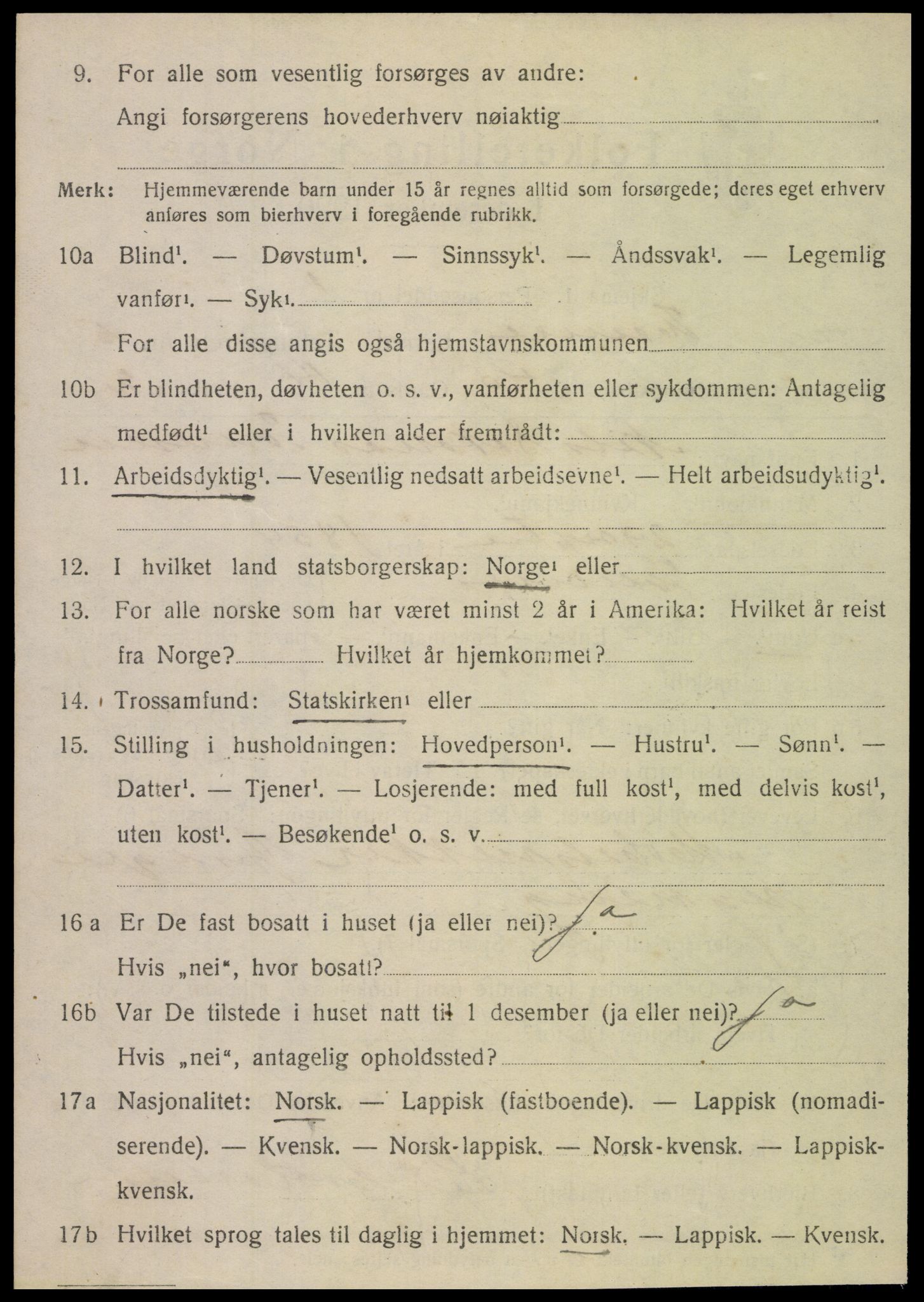 SAT, 1920 census for Hemnes, 1920, p. 6377