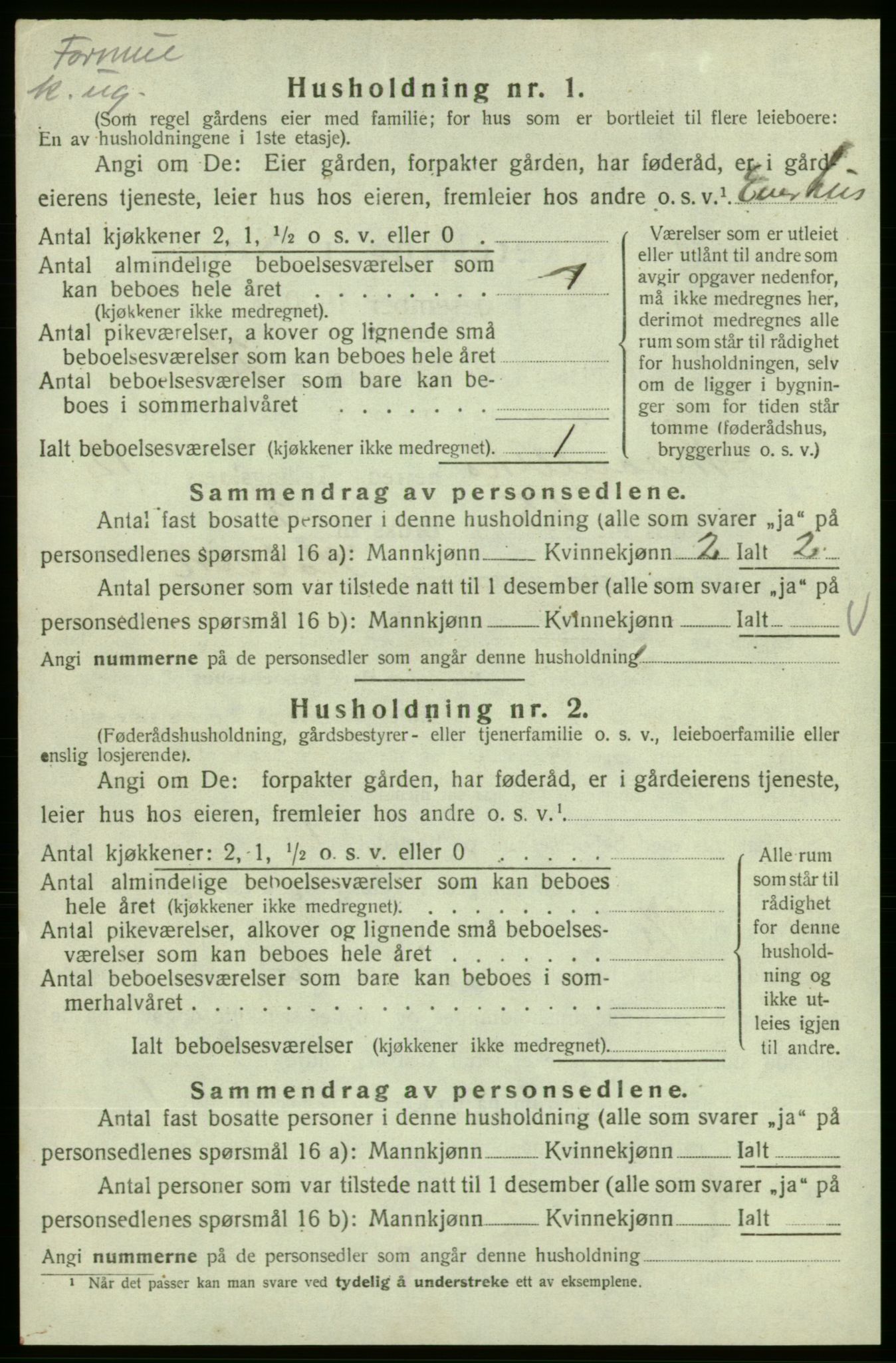 SAB, 1920 census for Skånevik, 1920, p. 1317