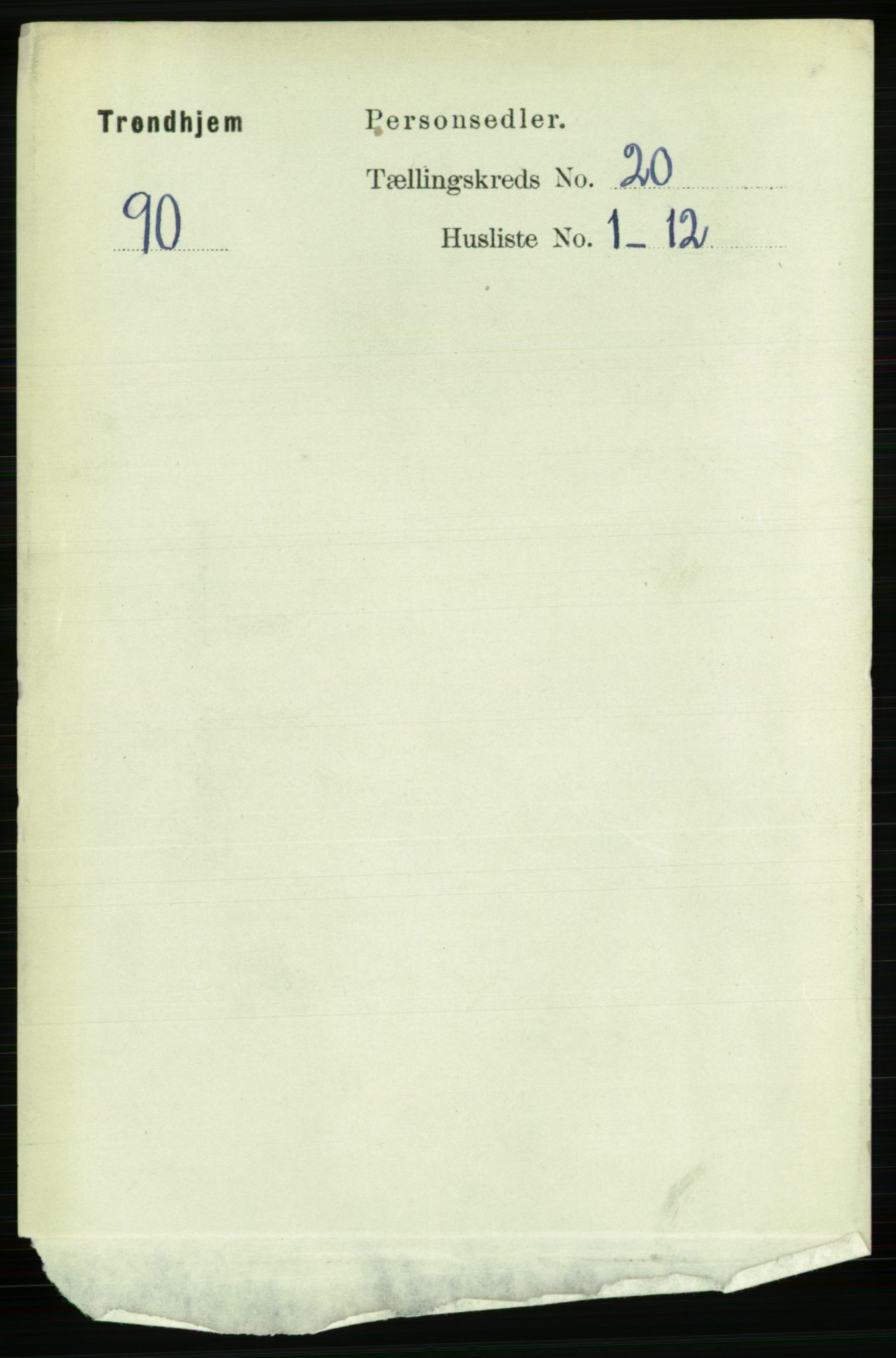 RA, 1891 census for 1601 Trondheim, 1891, p. 15150