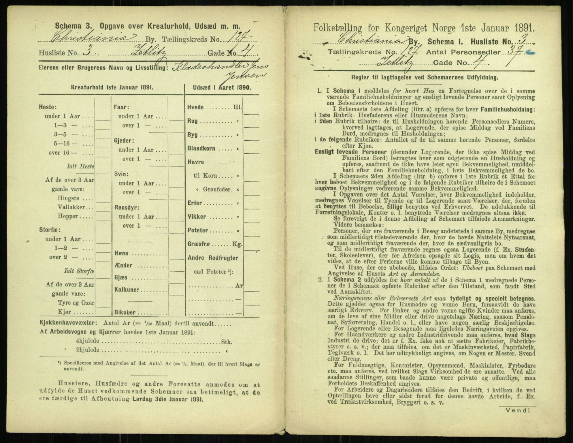 RA, 1891 census for 0301 Kristiania, 1891, p. 67780