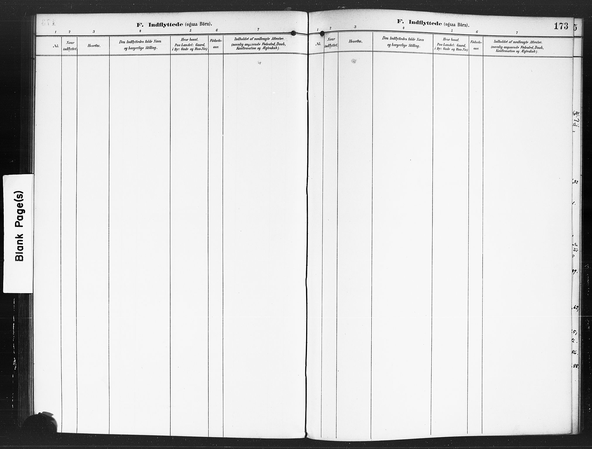 Rødenes prestekontor Kirkebøker, AV/SAO-A-2005/F/Fa/L0010: Parish register (official) no. I 10, 1890-1900, p. 173