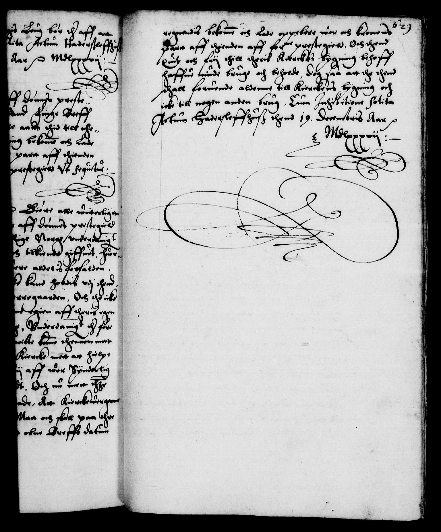 Danske Kanselli 1572-1799, RA/EA-3023/F/Fc/Fca/Fcaa/L0001: Norske registre (mikrofilm), 1572-1588, p. 629a