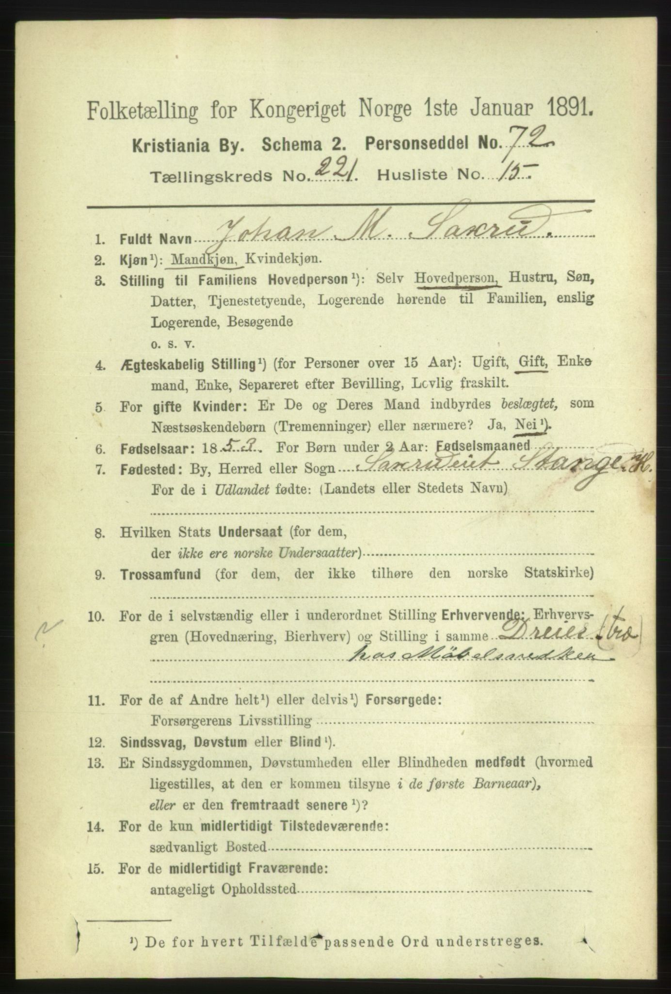 RA, 1891 census for 0301 Kristiania, 1891, p. 132986