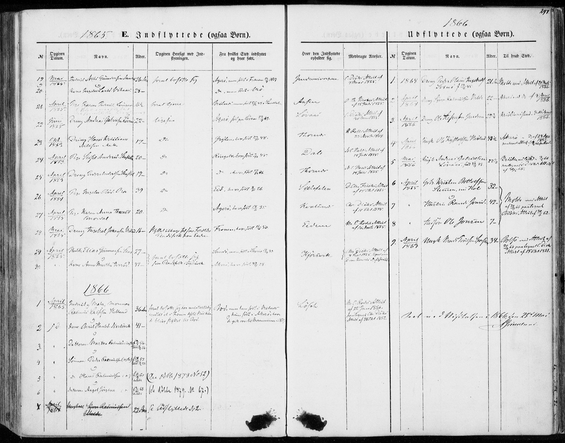 Ministerialprotokoller, klokkerbøker og fødselsregistre - Møre og Romsdal, SAT/A-1454/565/L0748: Parish register (official) no. 565A02, 1845-1872, p. 297