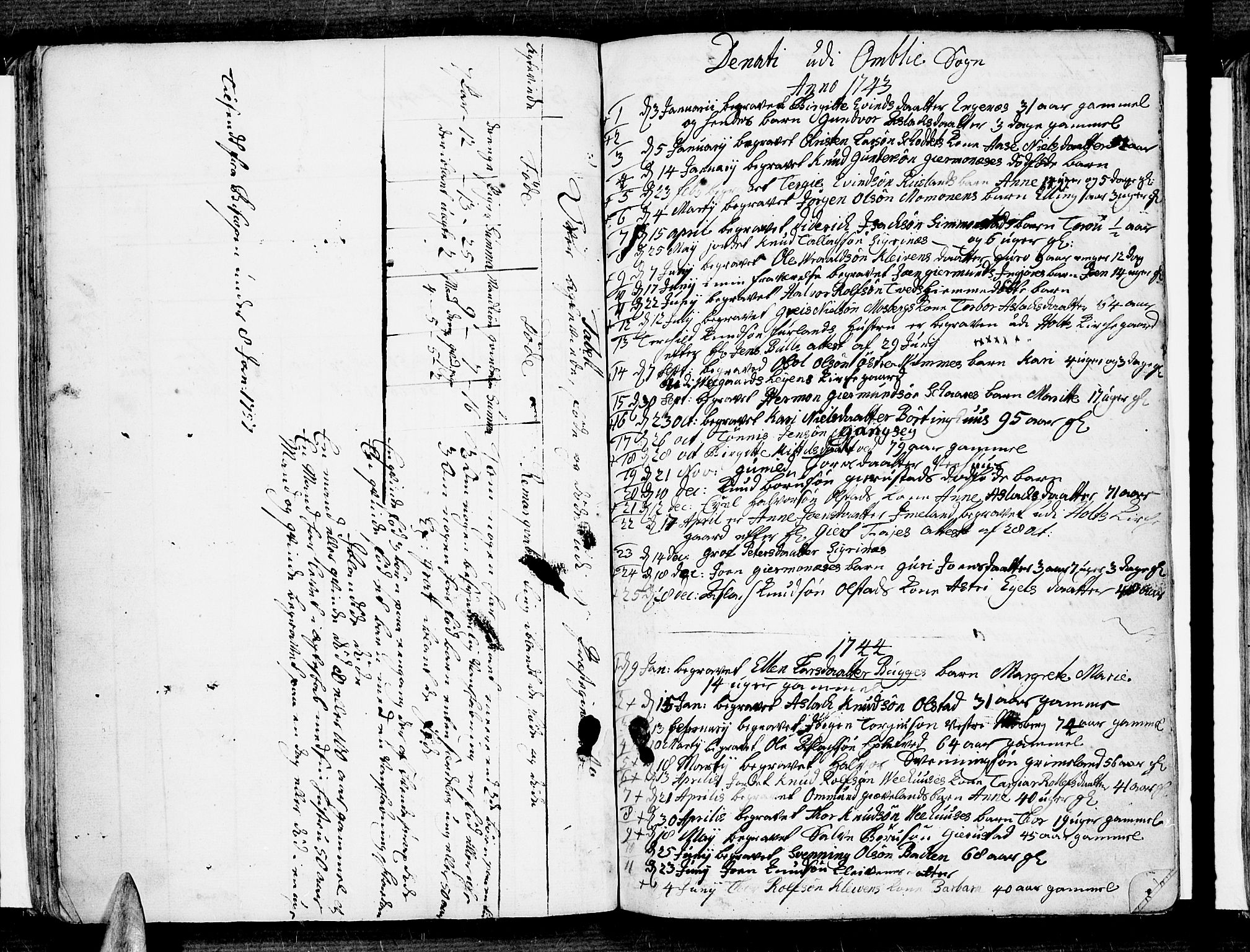 Åmli sokneprestkontor, SAK/1111-0050/F/Fa/Fac/L0002: Parish register (official) no. A 2 /1, 1741-1775