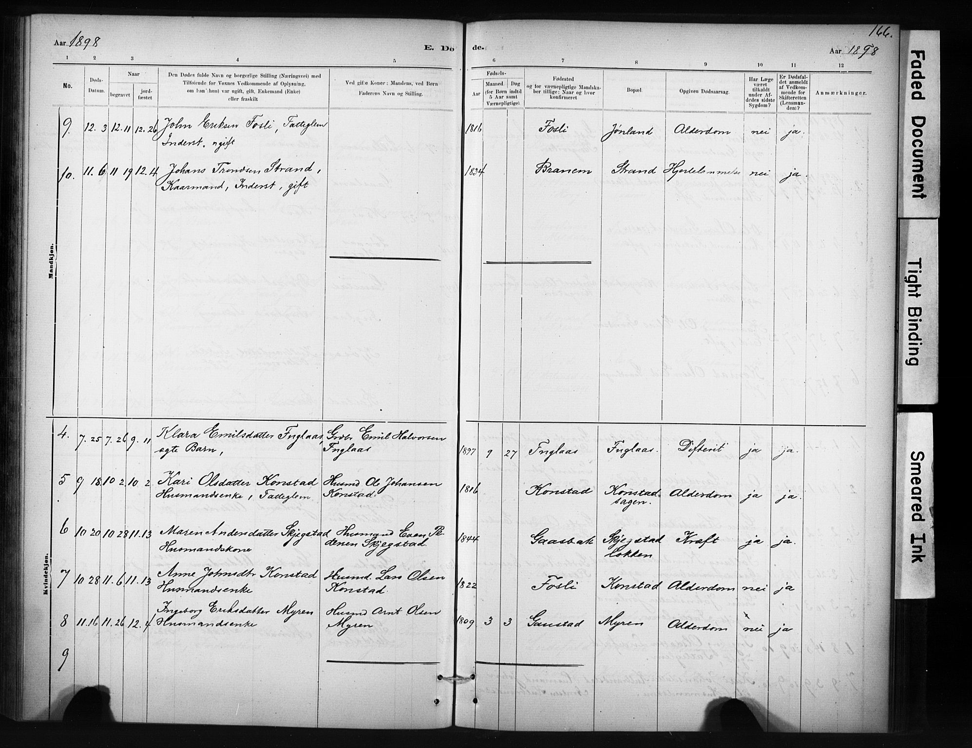 Ministerialprotokoller, klokkerbøker og fødselsregistre - Sør-Trøndelag, SAT/A-1456/694/L1127: Parish register (official) no. 694A01, 1887-1905, p. 166