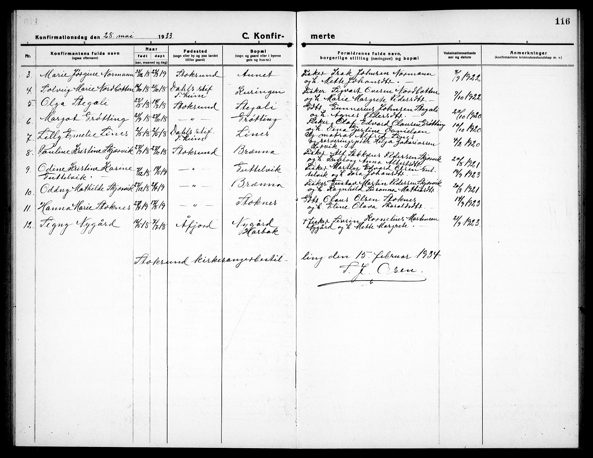 Ministerialprotokoller, klokkerbøker og fødselsregistre - Sør-Trøndelag, SAT/A-1456/656/L0696: Parish register (copy) no. 656C02, 1921-1937, p. 116