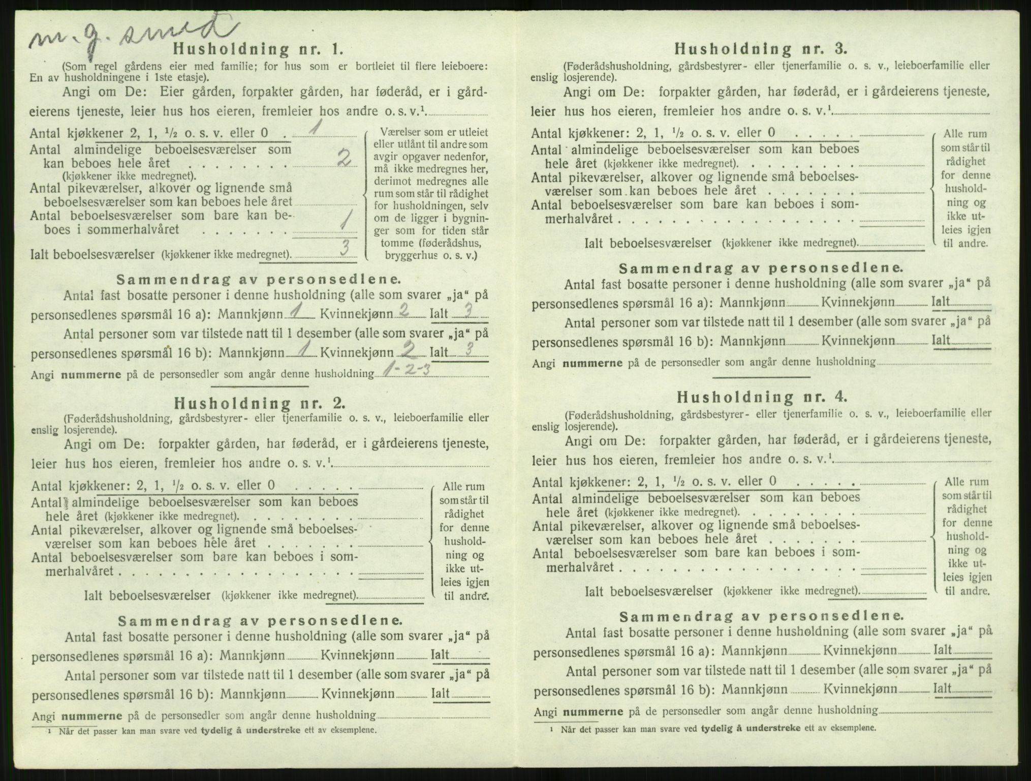 SAT, 1920 census for Ørskog, 1920, p. 283