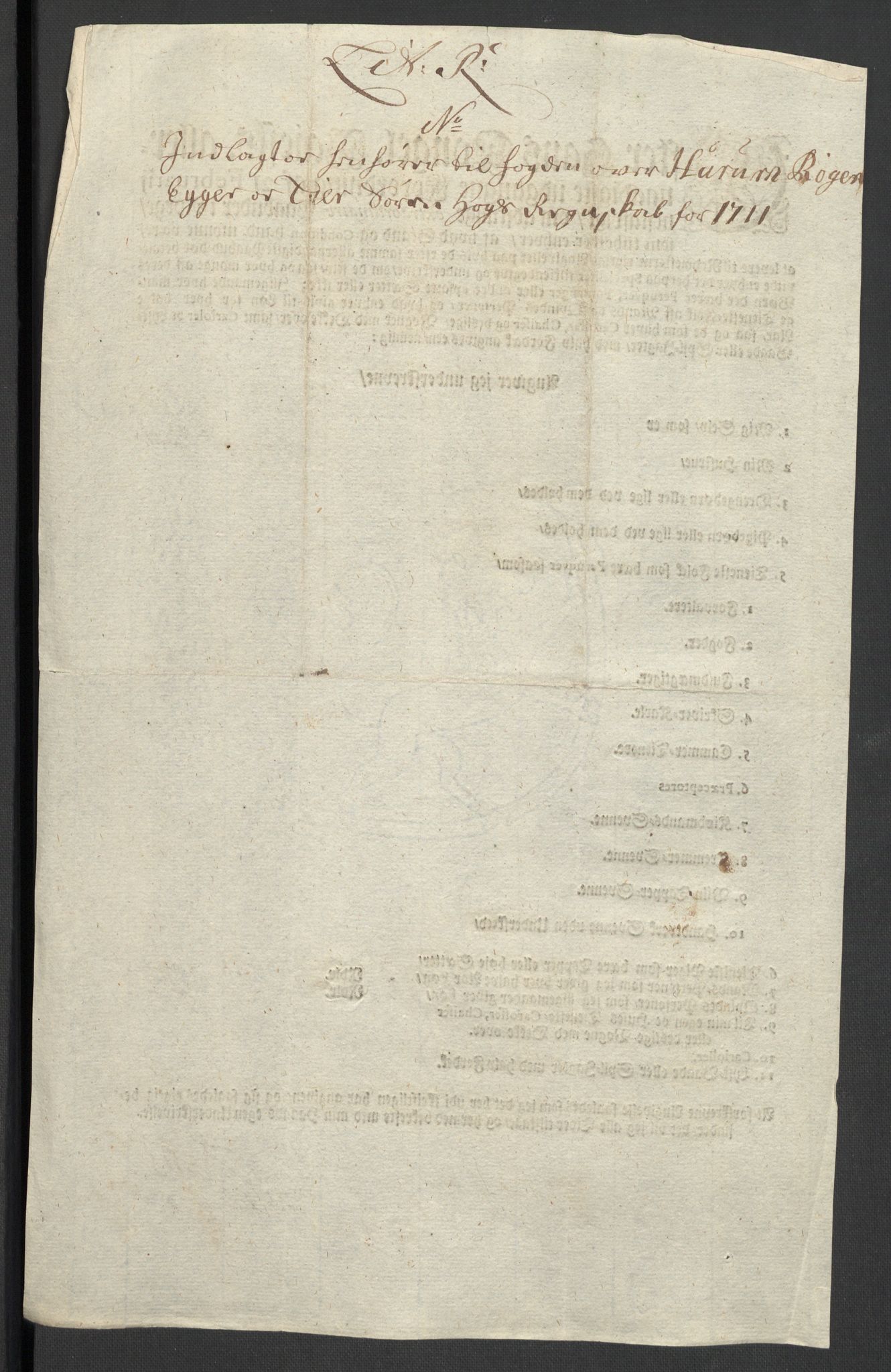 Rentekammeret inntil 1814, Reviderte regnskaper, Fogderegnskap, AV/RA-EA-4092/R31/L1706: Fogderegnskap Hurum, Røyken, Eiker, Lier og Buskerud, 1711, p. 126