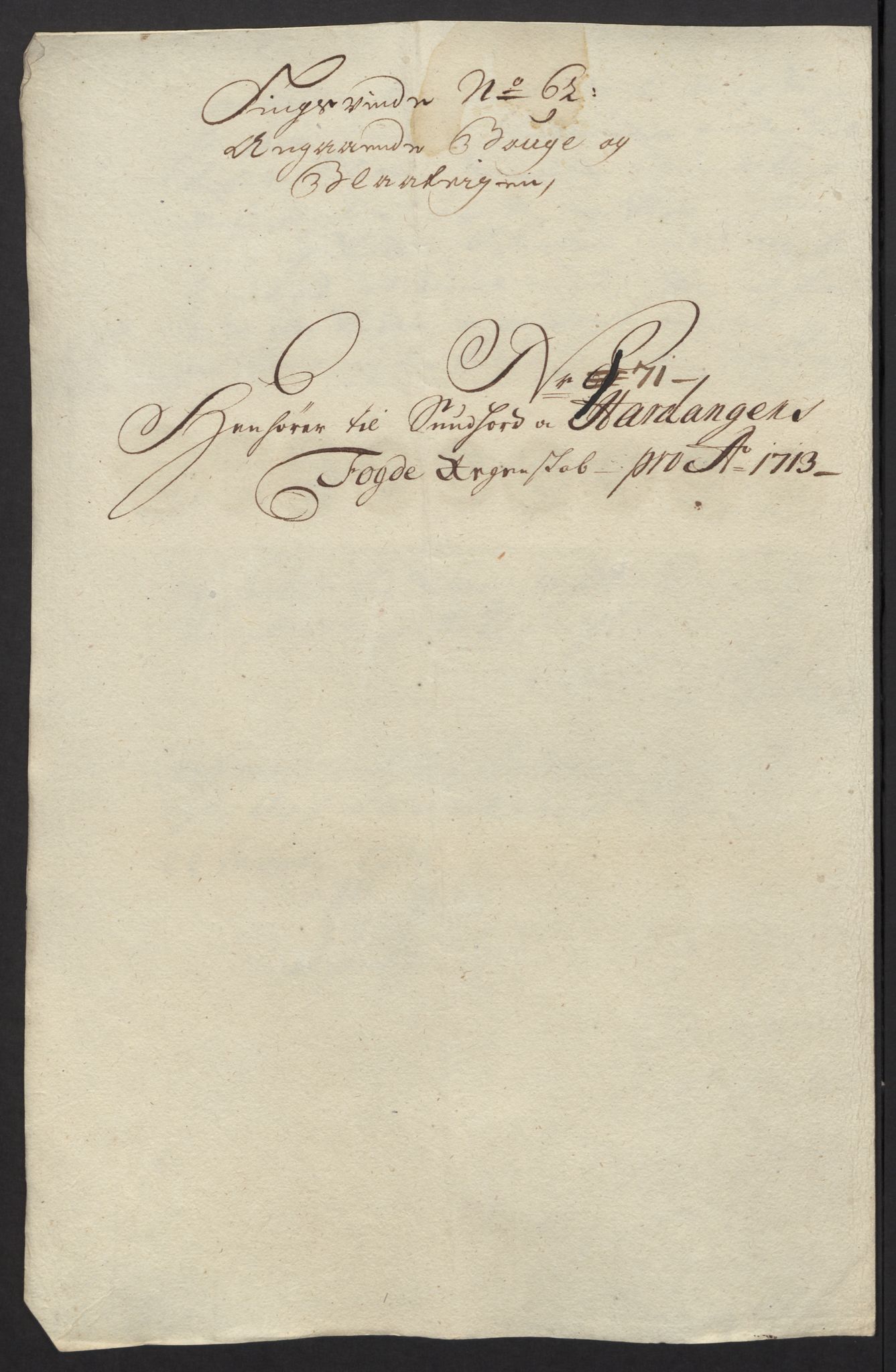 Rentekammeret inntil 1814, Reviderte regnskaper, Fogderegnskap, AV/RA-EA-4092/R48/L2989: Fogderegnskap Sunnhordland og Hardanger, 1713, p. 387