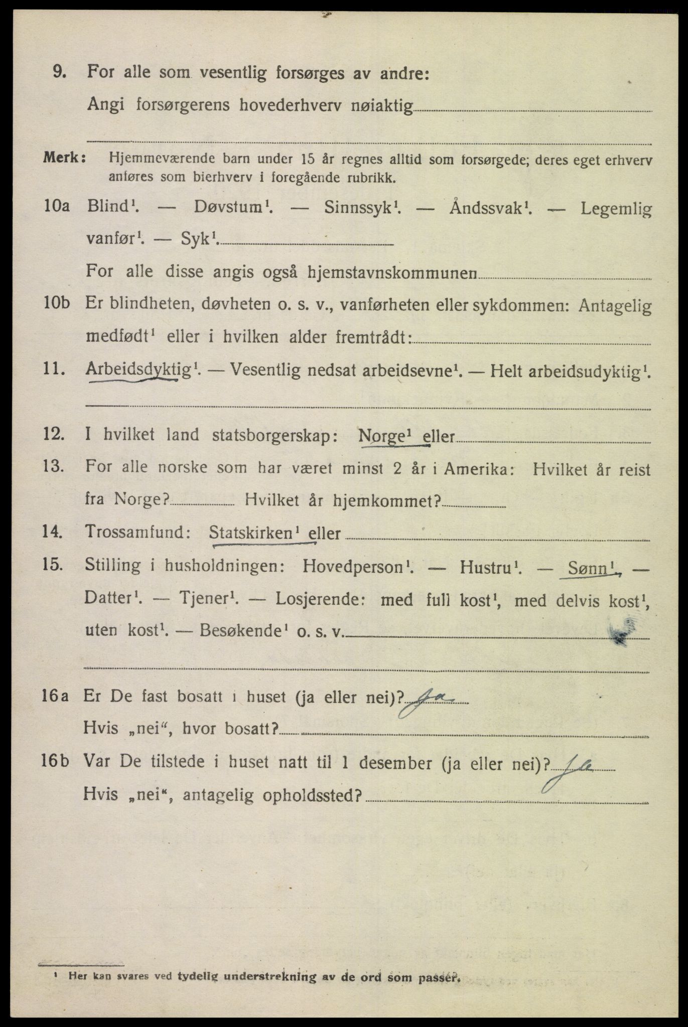 SAK, 1920 census for Greipstad, 1920, p. 1865