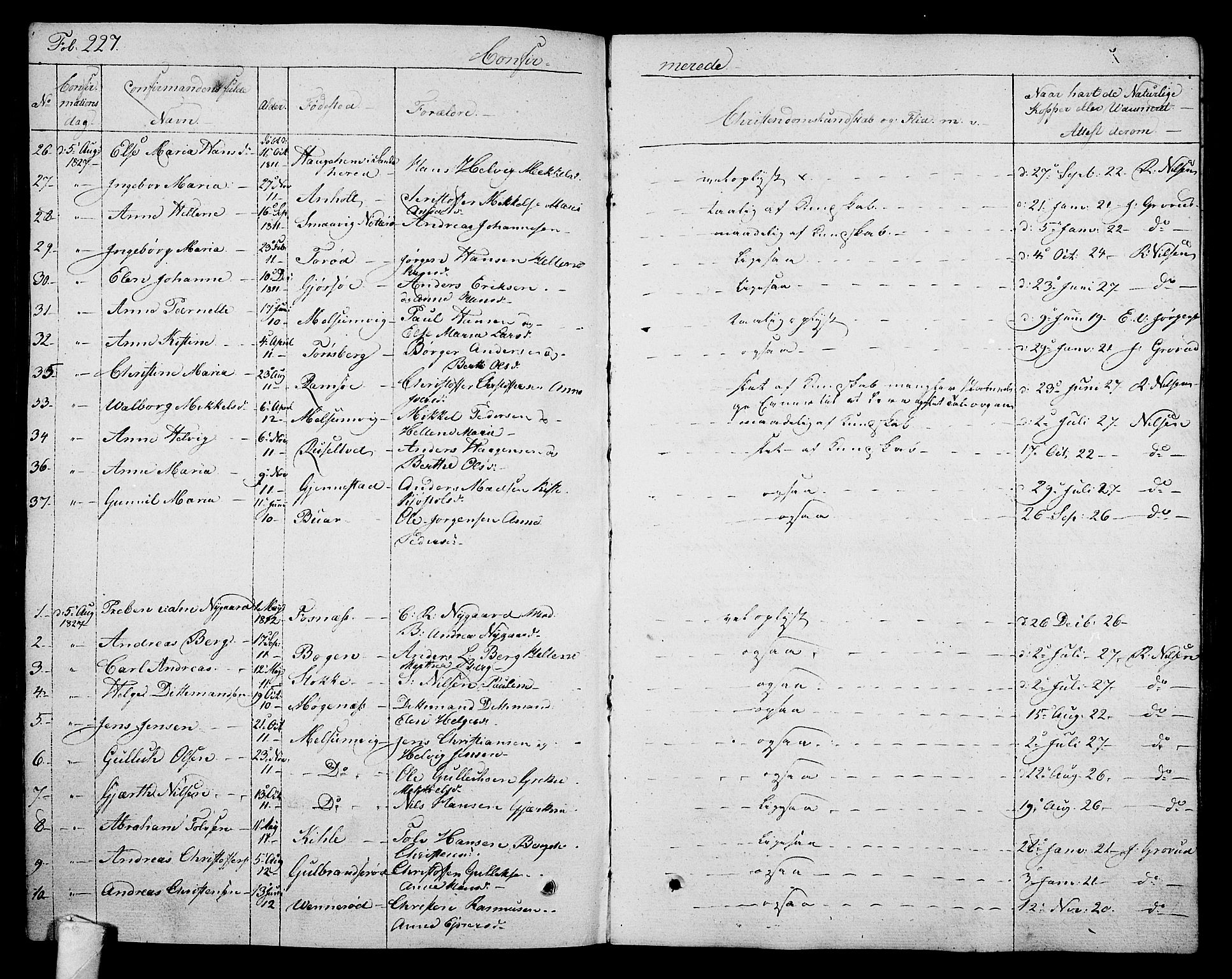 Stokke kirkebøker, AV/SAKO-A-320/F/Fa/L0006: Parish register (official) no. I 6, 1826-1843, p. 227