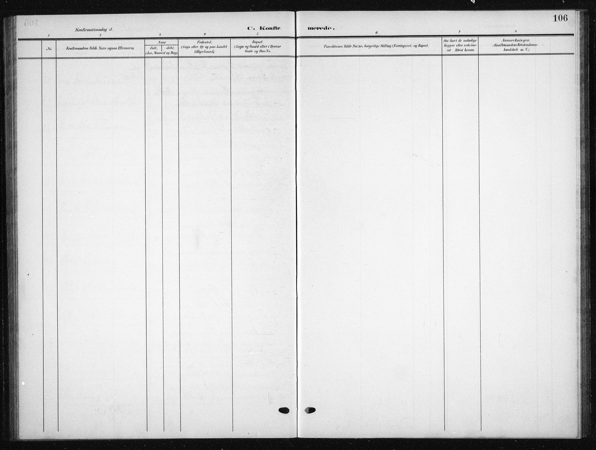 Skedsmo prestekontor Kirkebøker, AV/SAO-A-10033a/G/Gb/L0002: Parish register (copy) no. II 2, 1903-1931, p. 106