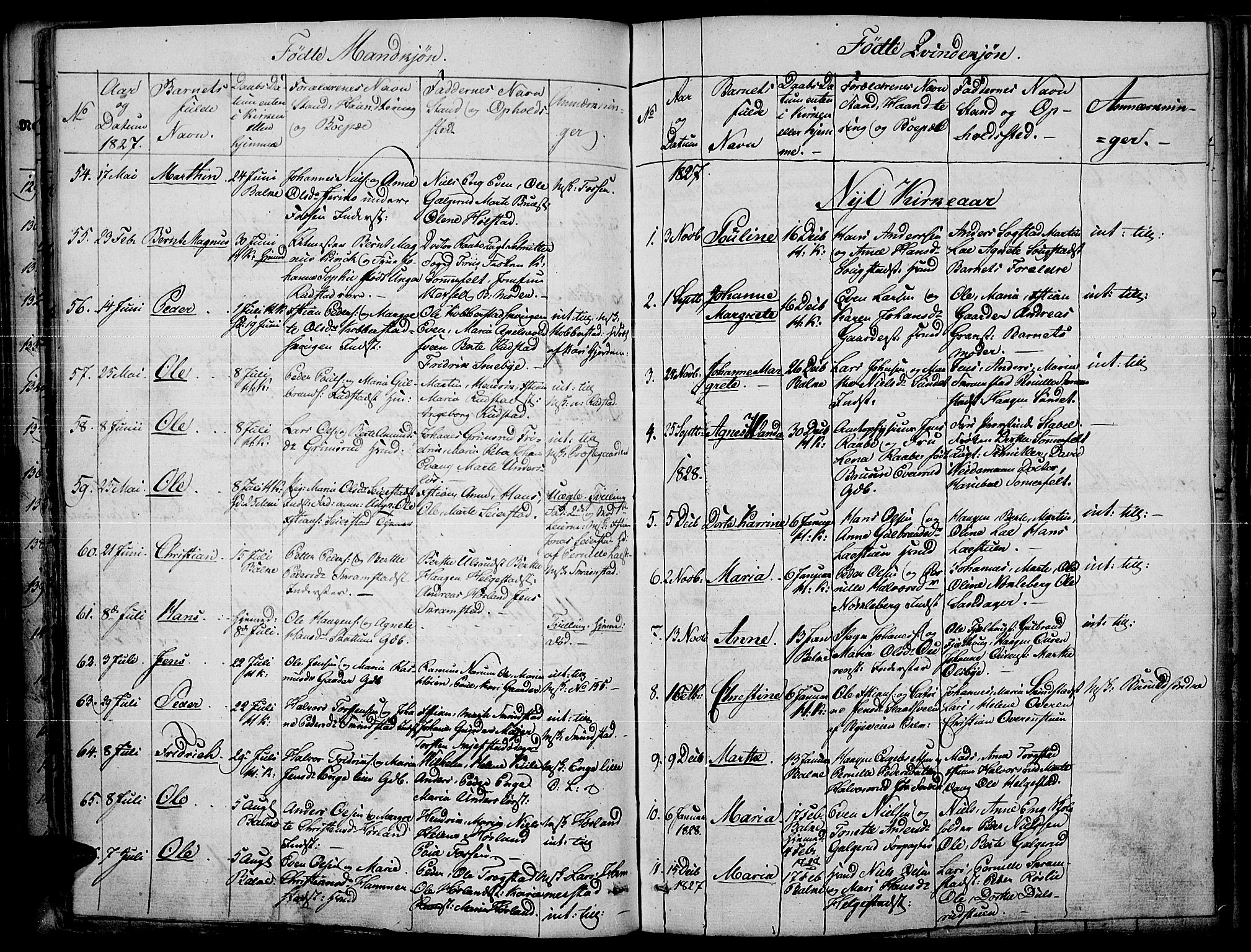 Toten prestekontor, SAH/PREST-102/H/Ha/Haa/L0010: Parish register (official) no. 10, 1820-1828