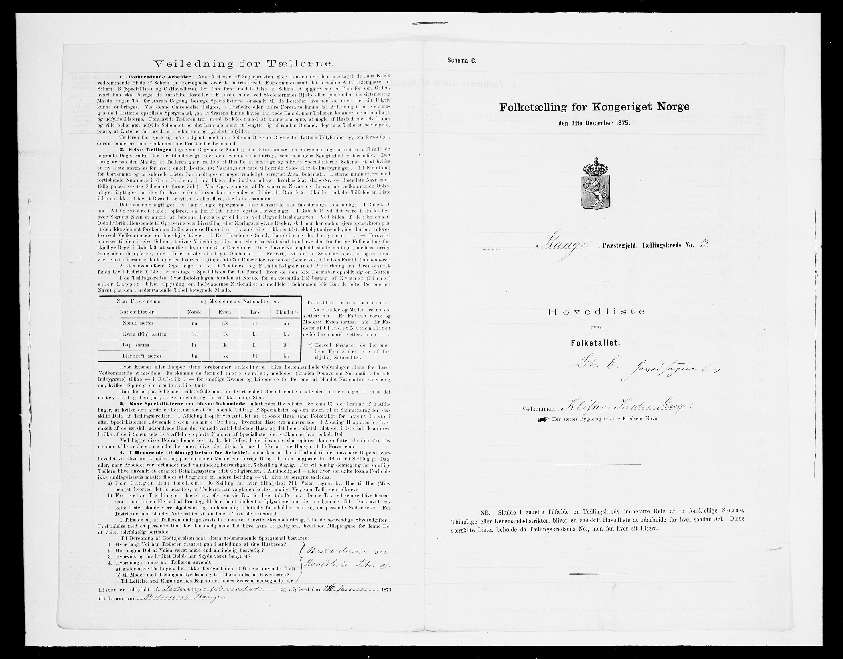 SAH, 1875 census for 0417P Stange, 1875, p. 32