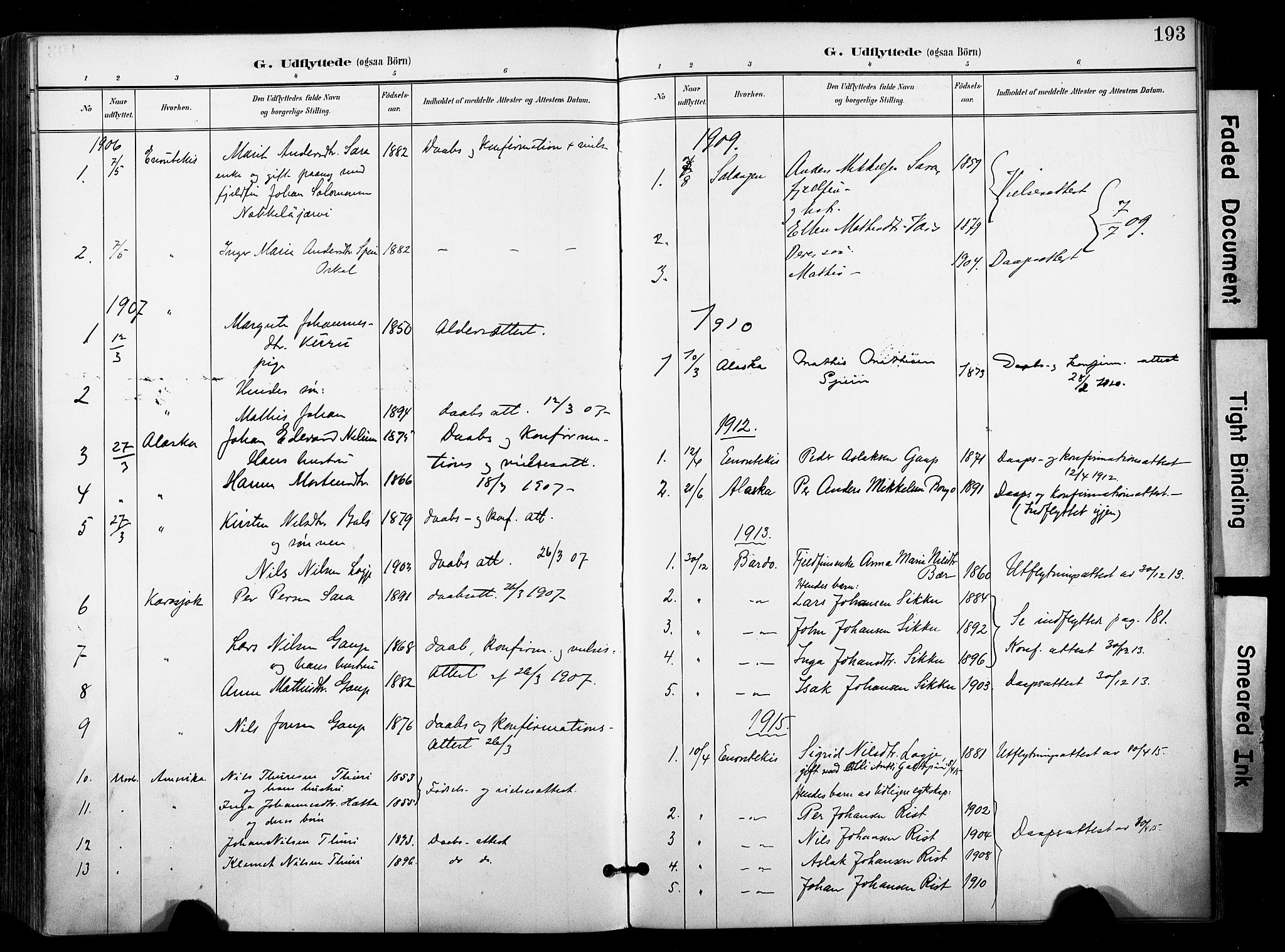Kautokeino sokneprestembete, SATØ/S-1340/H/Ha/L0005.kirke: Parish register (official) no. 5, 1896-1916, p. 193