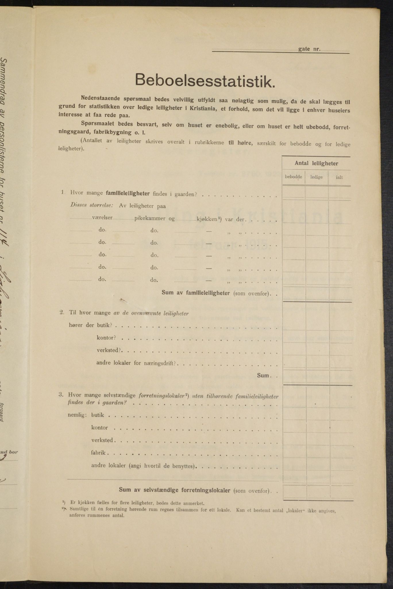 OBA, Municipal Census 1915 for Kristiania, 1915, p. 57719