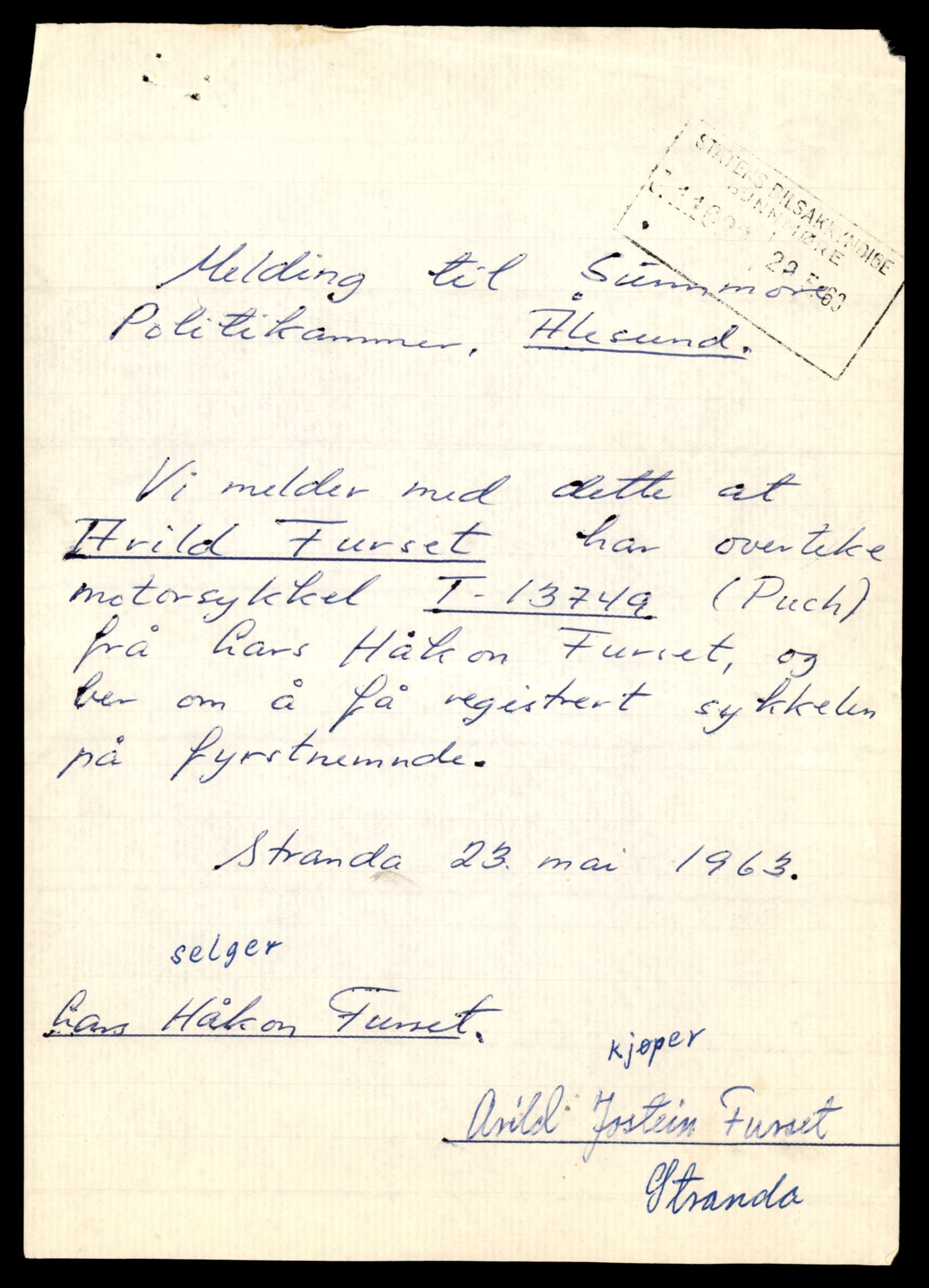 Møre og Romsdal vegkontor - Ålesund trafikkstasjon, AV/SAT-A-4099/F/Fe/L0041: Registreringskort for kjøretøy T 13710 - T 13905, 1927-1998, p. 751