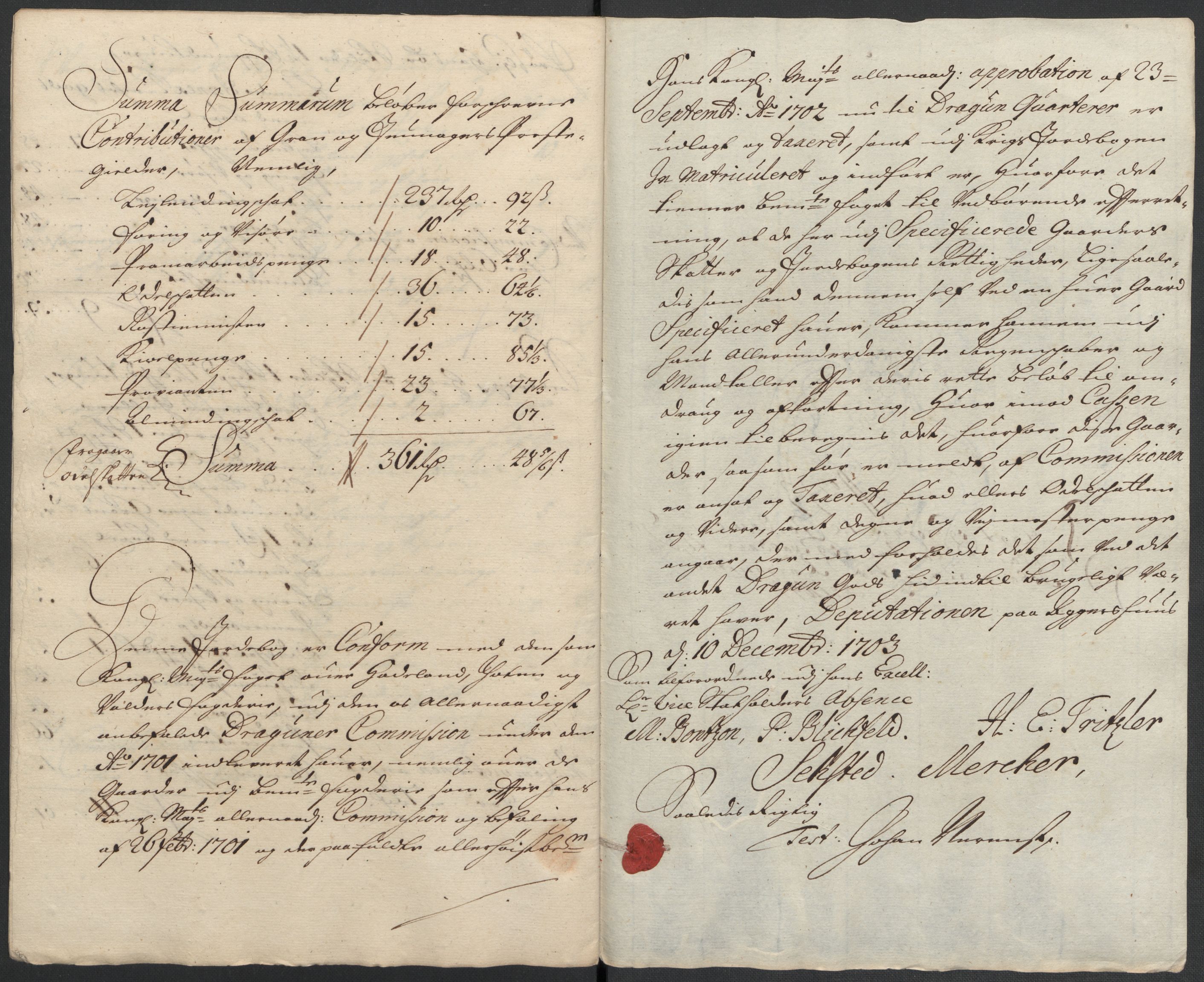 Rentekammeret inntil 1814, Reviderte regnskaper, Fogderegnskap, RA/EA-4092/R18/L1302: Fogderegnskap Hadeland, Toten og Valdres, 1704, p. 389