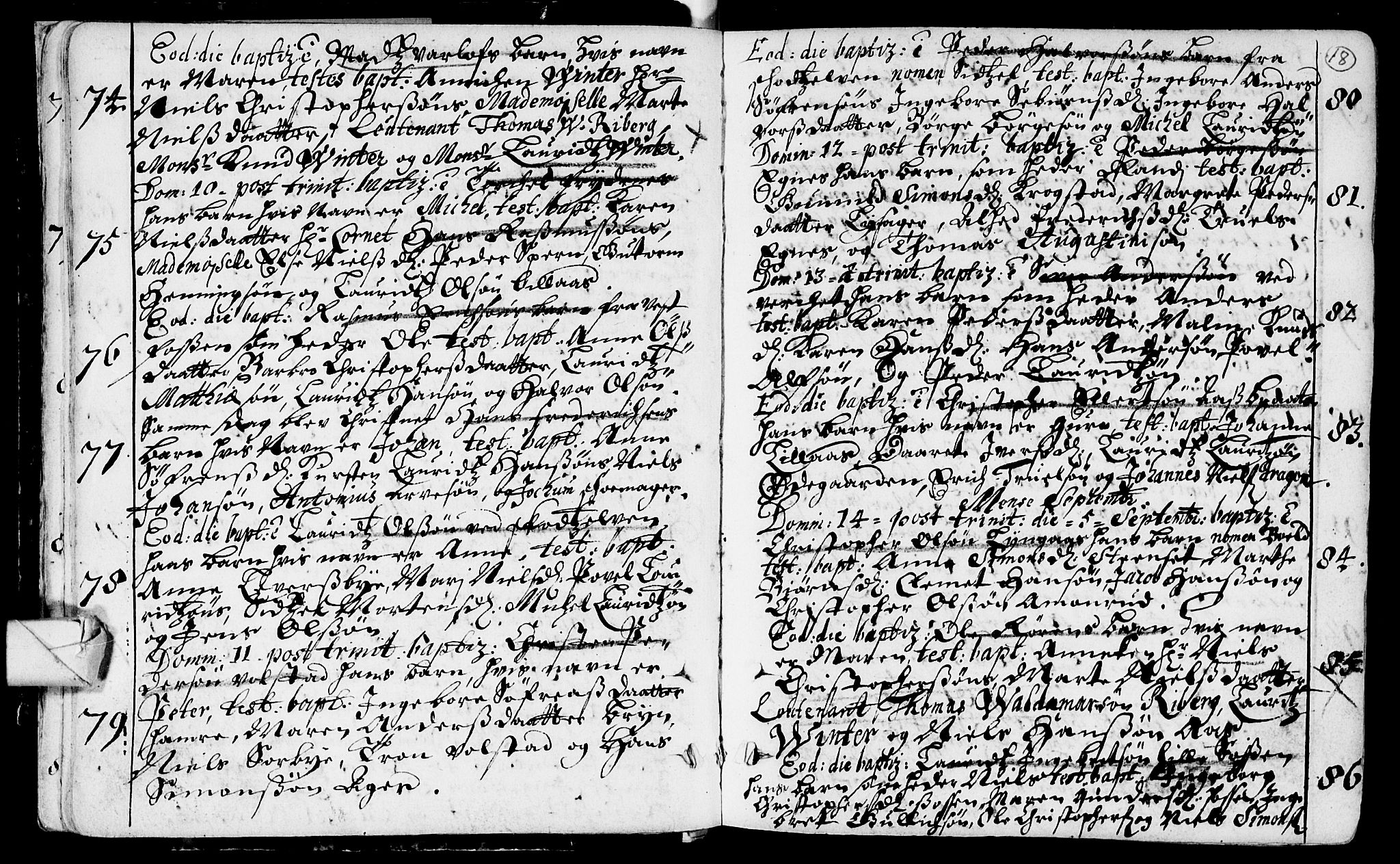 Eiker kirkebøker, AV/SAKO-A-4/F/Fa/L0002: Parish register (official) no. I 2, 1705-1724, p. 18