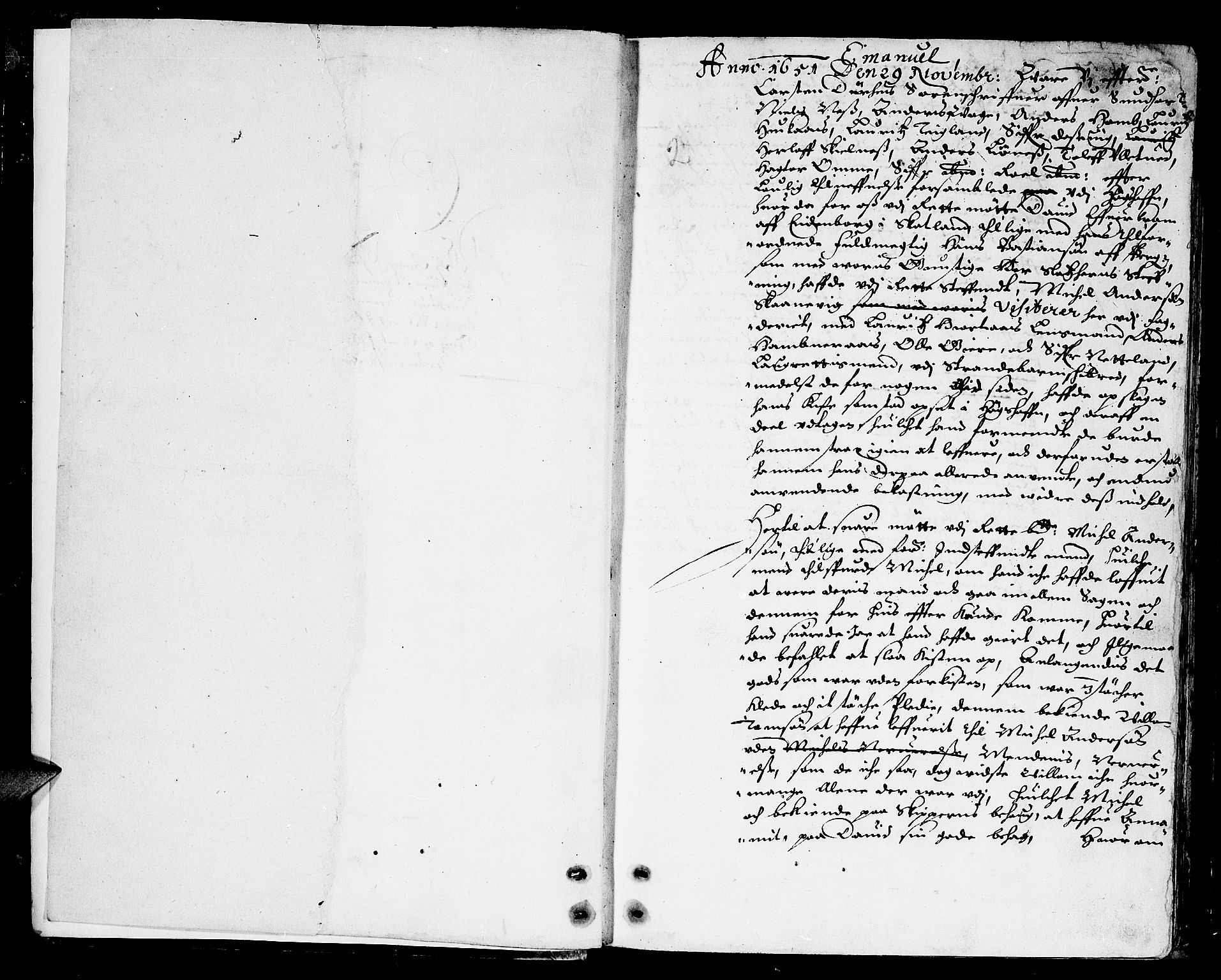 Sunnhordland sorenskrivar, SAB/A-2401/1/F/Faa/L0003: Tingbøker, 1651-1653, p. 1b-2a