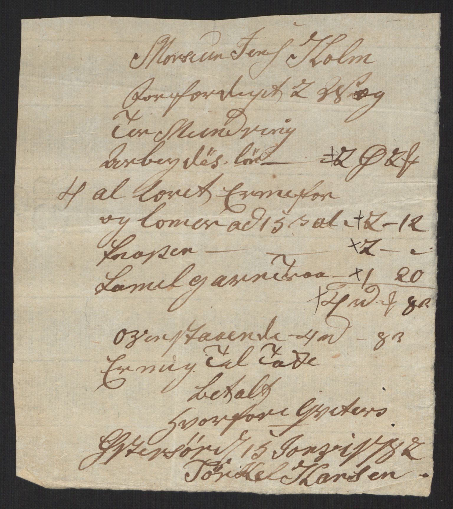 Danske Kanselli 1800-1814, AV/RA-EA-3024/K/Kk/Kka/Kkac/L0233: Kjøpstadregnskap Øster Risør, 1772-1790, p. 10