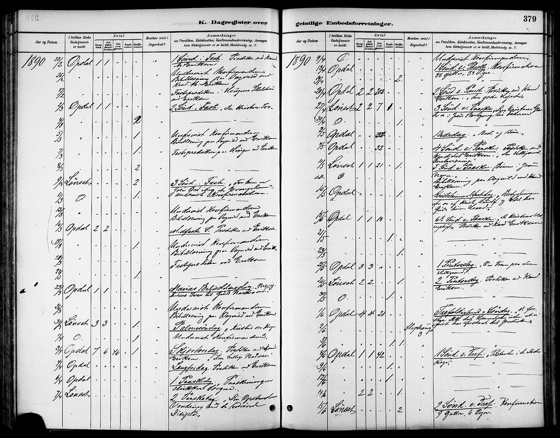 Ministerialprotokoller, klokkerbøker og fødselsregistre - Sør-Trøndelag, SAT/A-1456/678/L0901: Parish register (official) no. 678A10, 1881-1894, p. 379