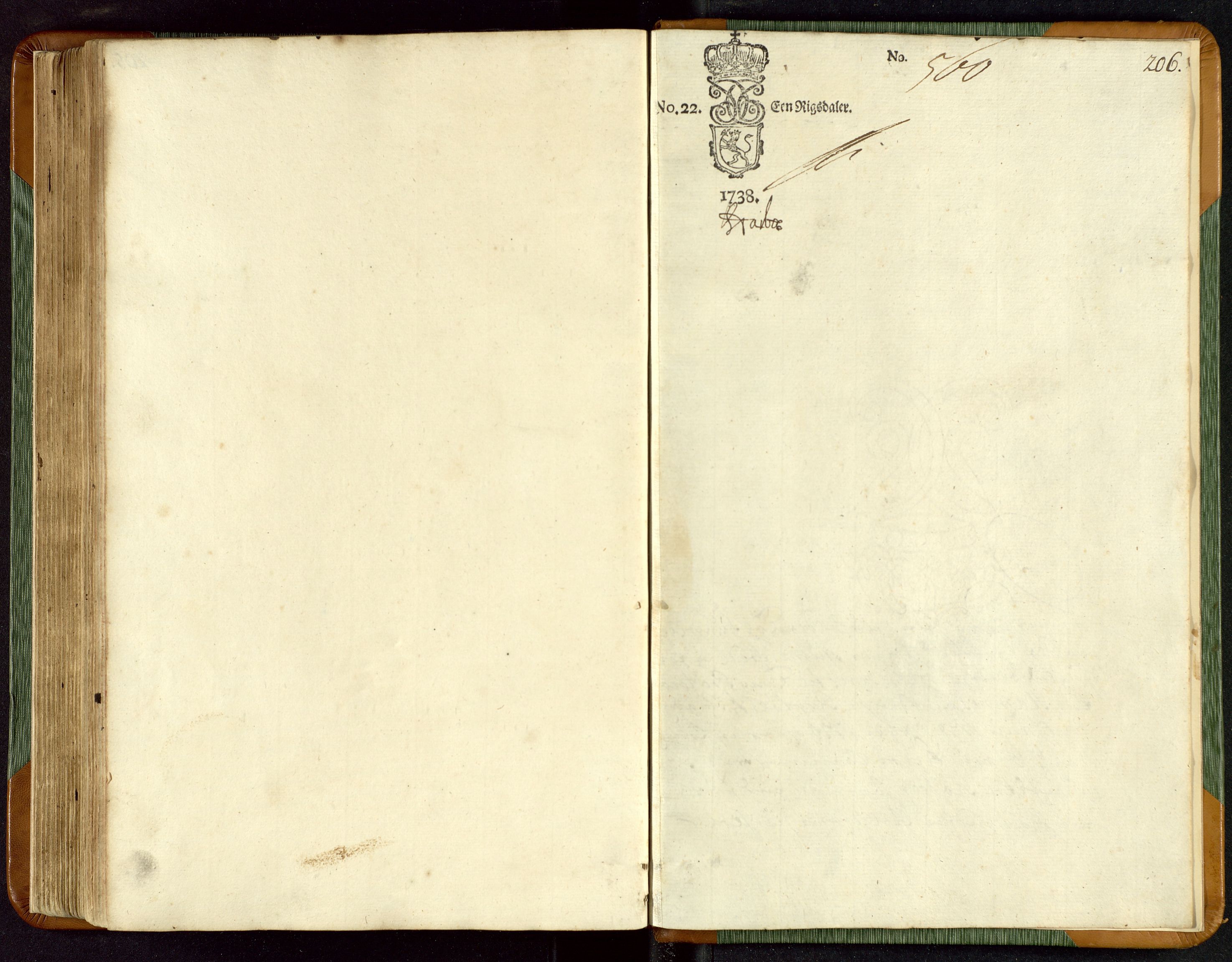 Ryfylke tingrett, SAST/A-100055/001/I/IB/IBBb/L0050: Tingbok, Hemnes, 1738-1741, p. 205b-206a