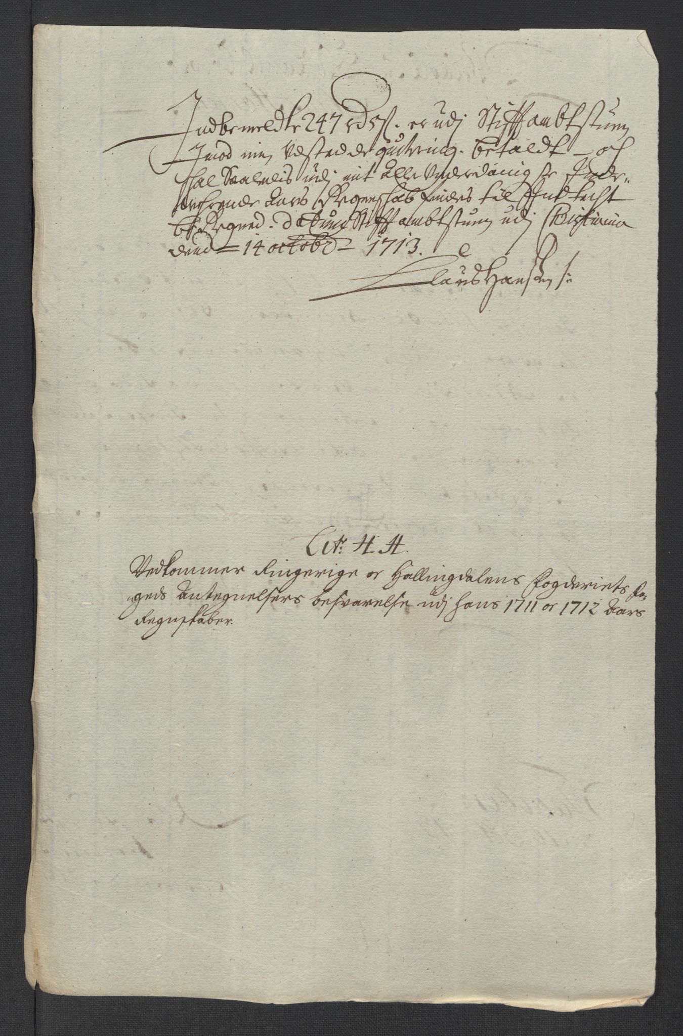 Rentekammeret inntil 1814, Reviderte regnskaper, Fogderegnskap, AV/RA-EA-4092/R23/L1470: Fogderegnskap Ringerike og Hallingdal, 1712, p. 372