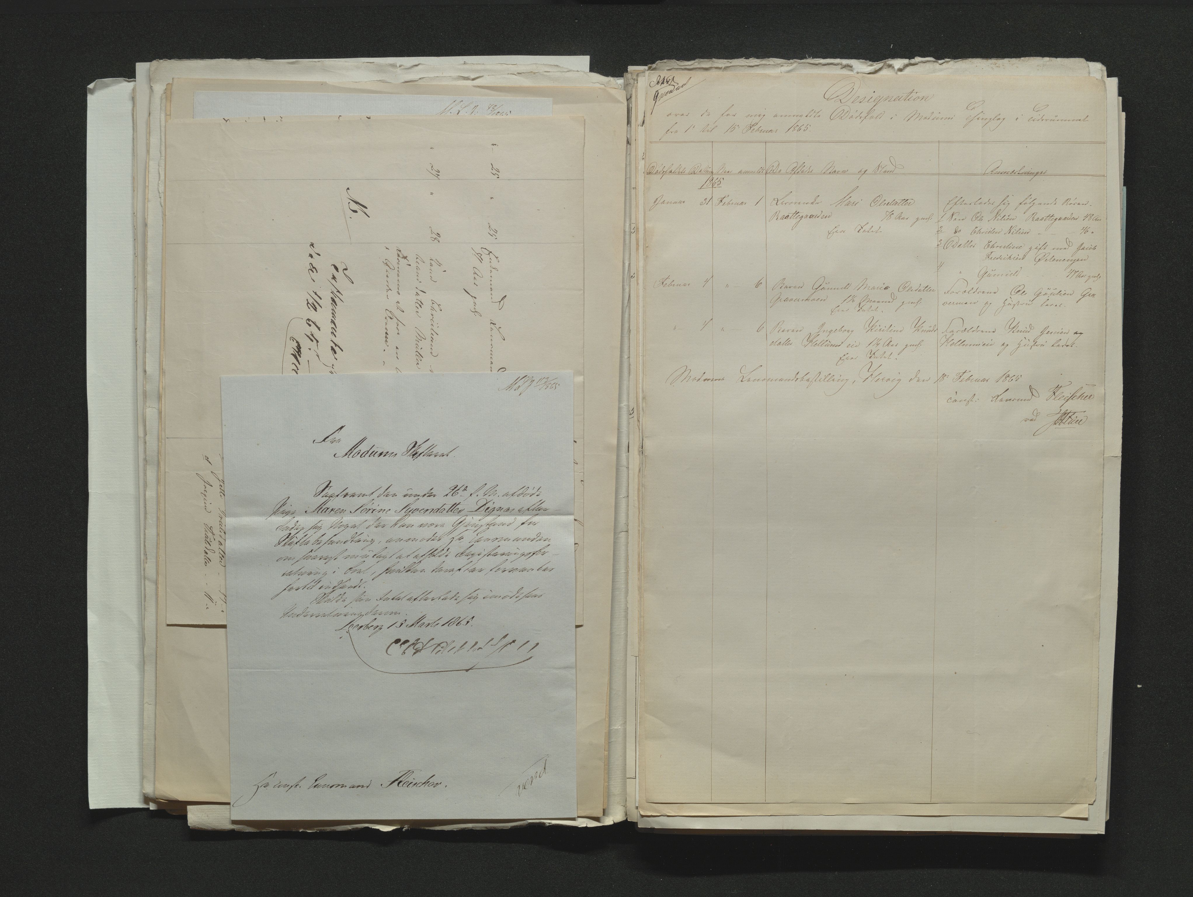 Eiker, Modum og Sigdal sorenskriveri, AV/SAKO-A-123/H/Ha/Hab/L0011: Dødsfallsmeldinger, 1862-1865, p. 571