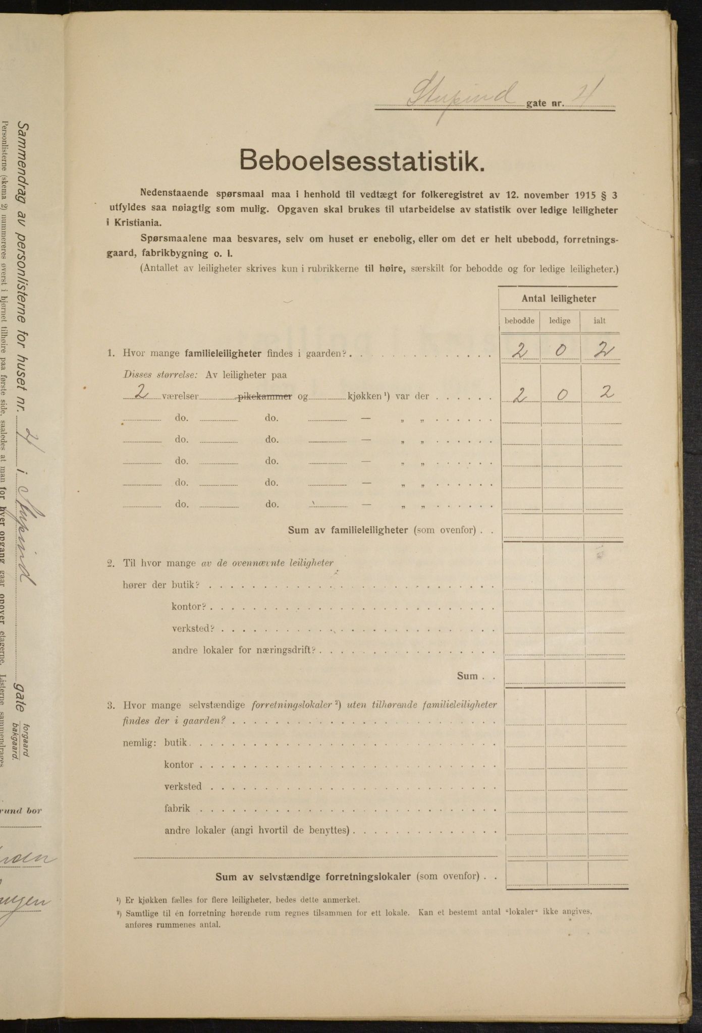 OBA, Municipal Census 1916 for Kristiania, 1916, p. 107306