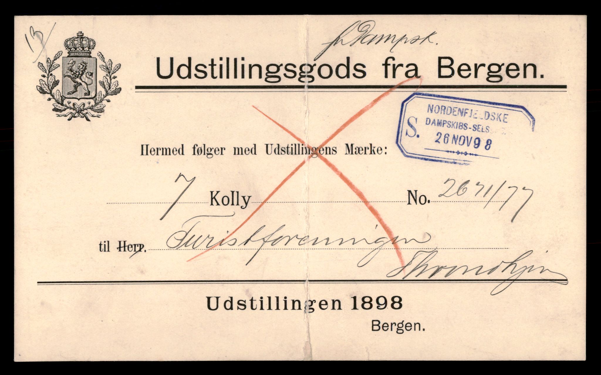 Trondhjems turistforening, AV/SAT-PA-0669/Da/L0005: Korrespondanse, 1898-1901, p. 218